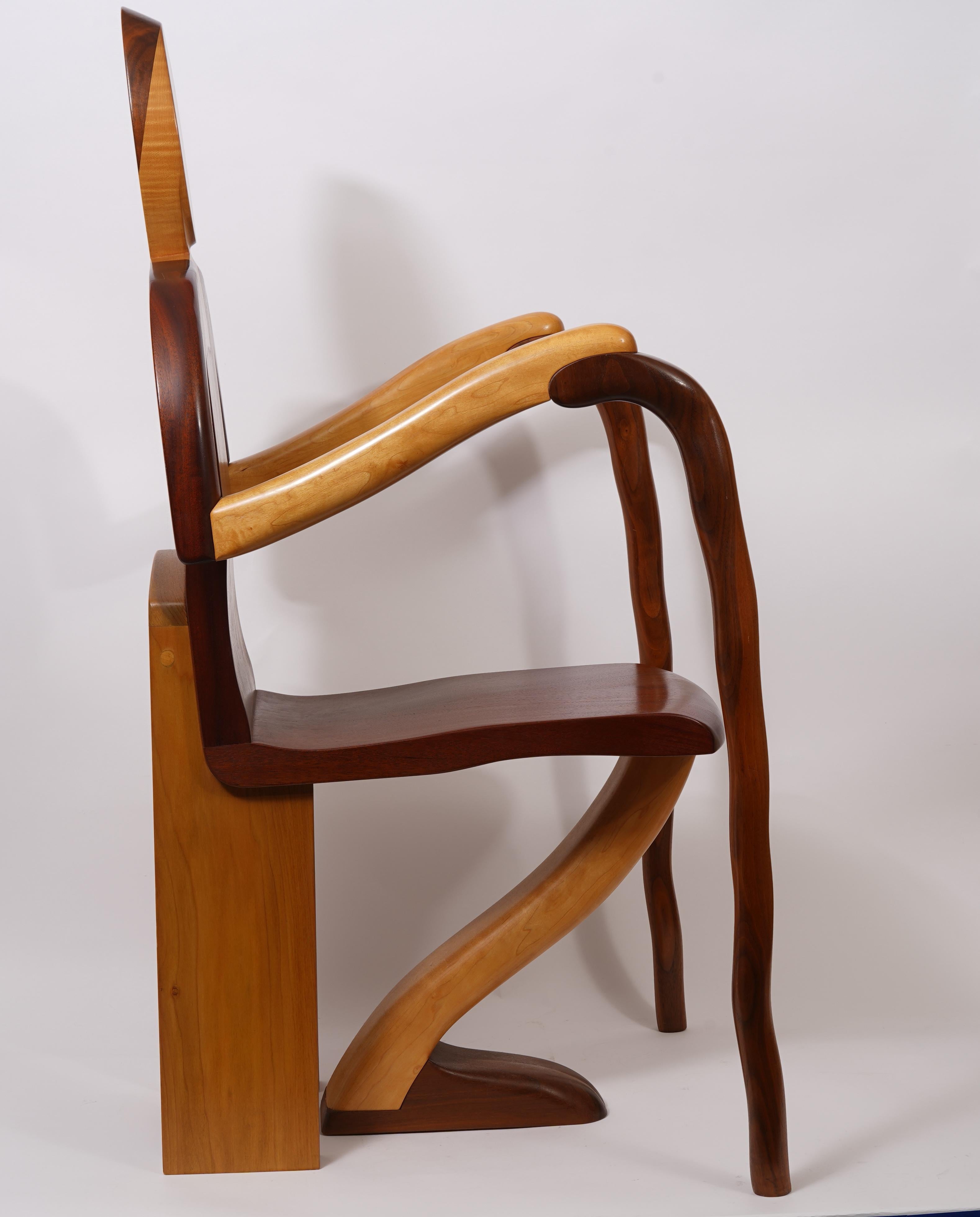 Chaise sculpturale d'Alan Siegel 1981 en vente 6