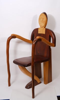 Chaise sculpturale d'Alan Siegel 1981