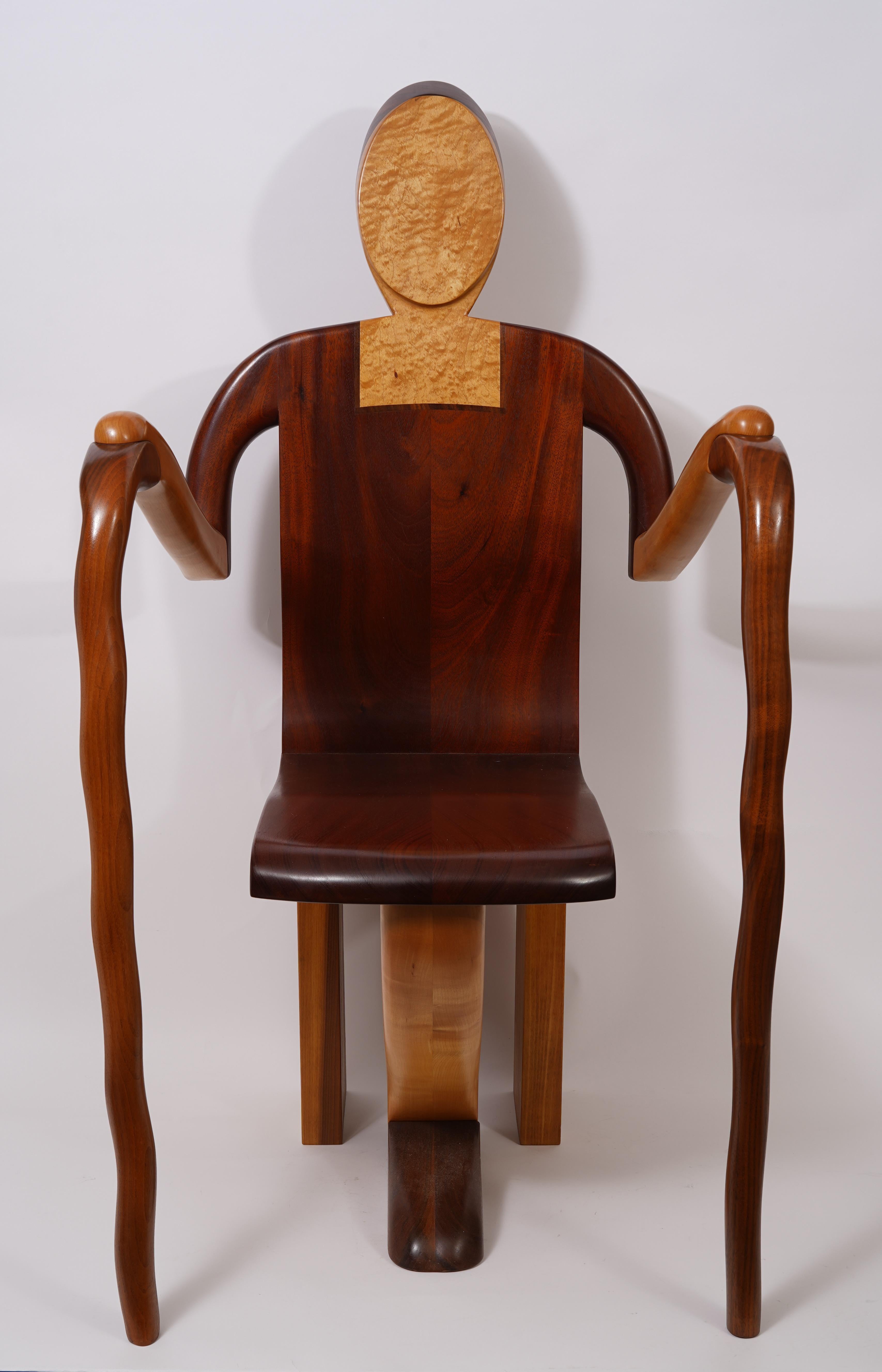Fin du 20e siècle Chaise sculpturale d'Alan Siegel 1981 en vente