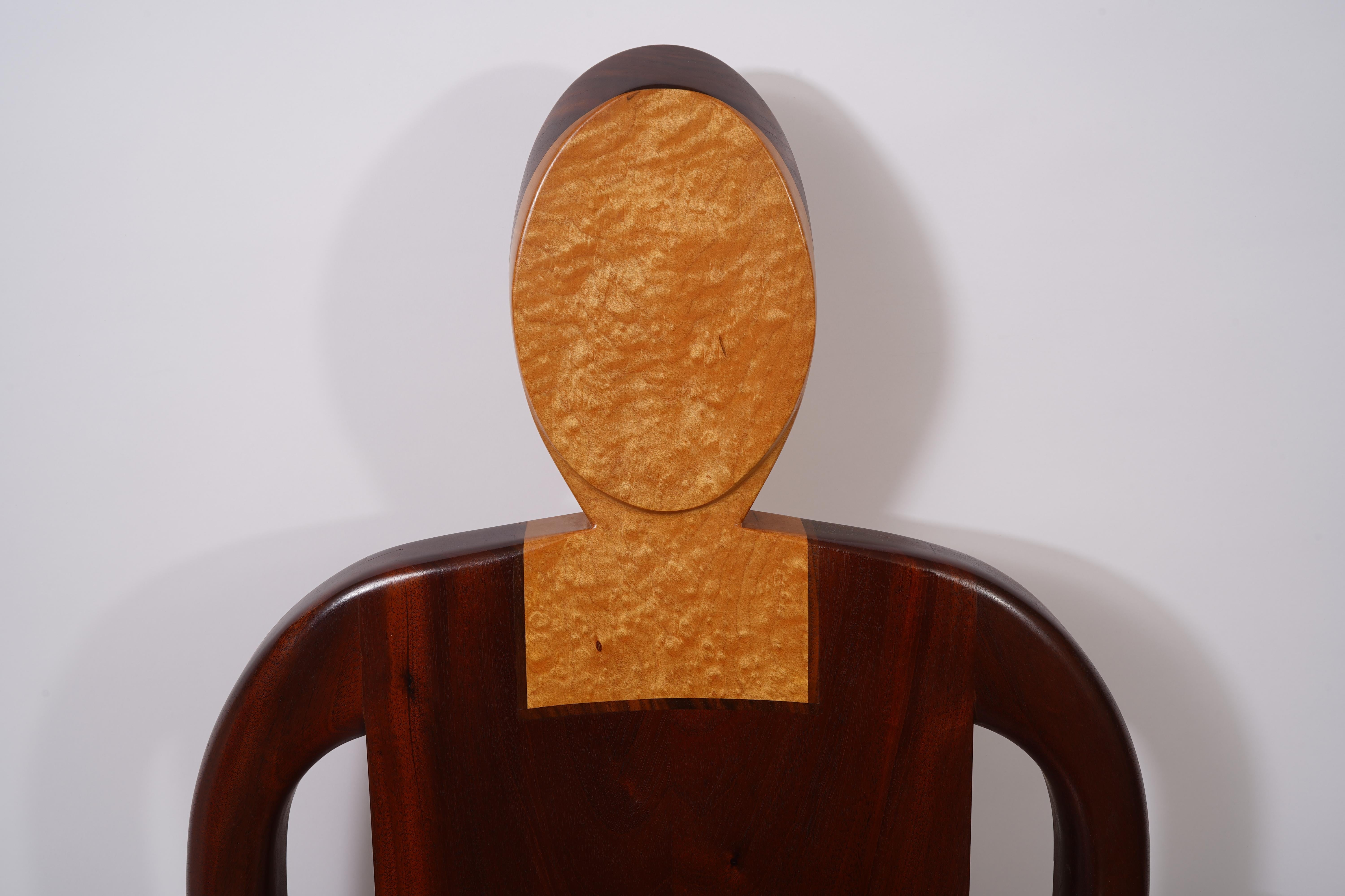 Chaise sculpturale d'Alan Siegel 1981 en vente 1