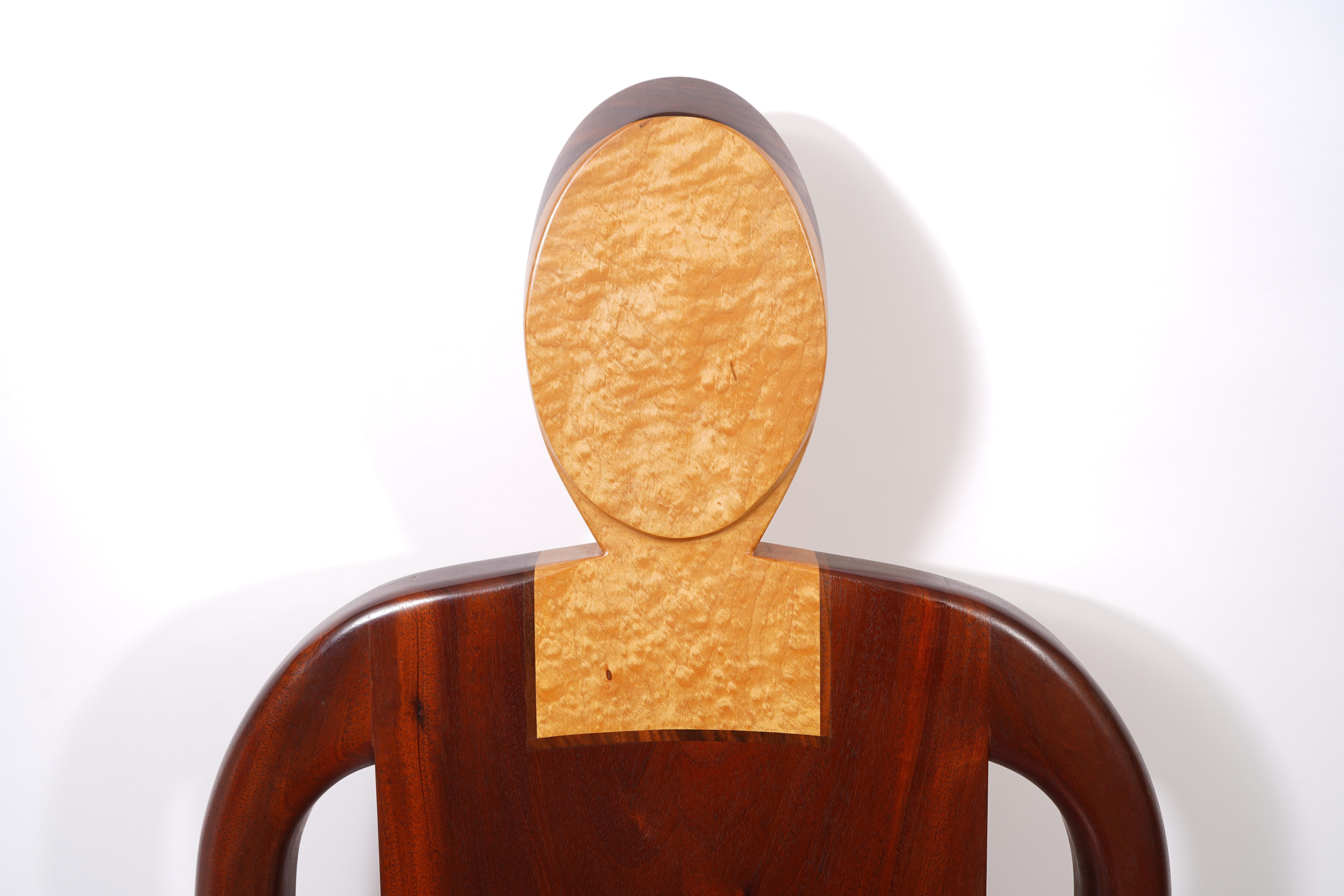 Chaise sculpturale d'Alan Siegel 1981 en vente 2
