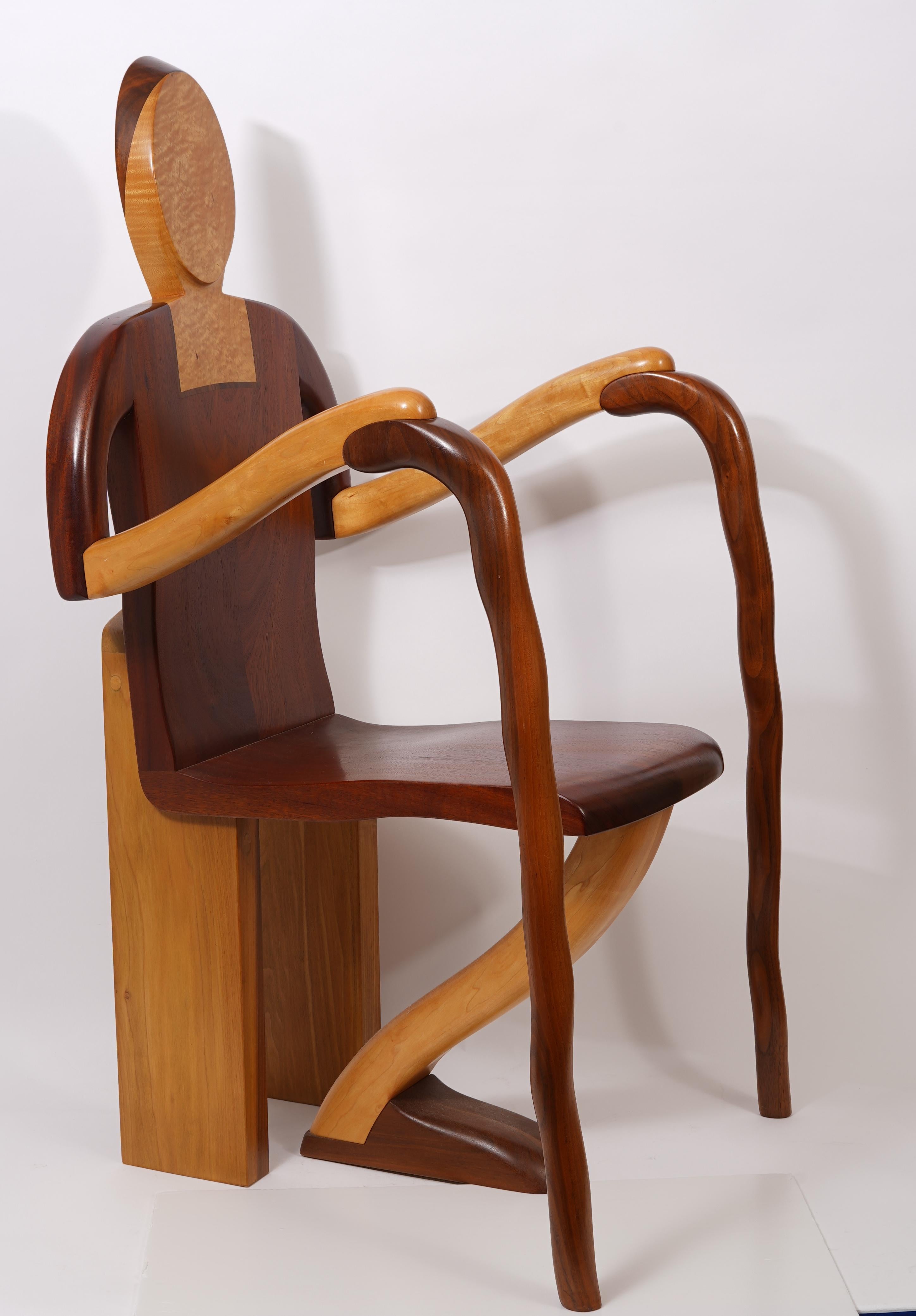 Chaise sculpturale d'Alan Siegel 1981 en vente 4