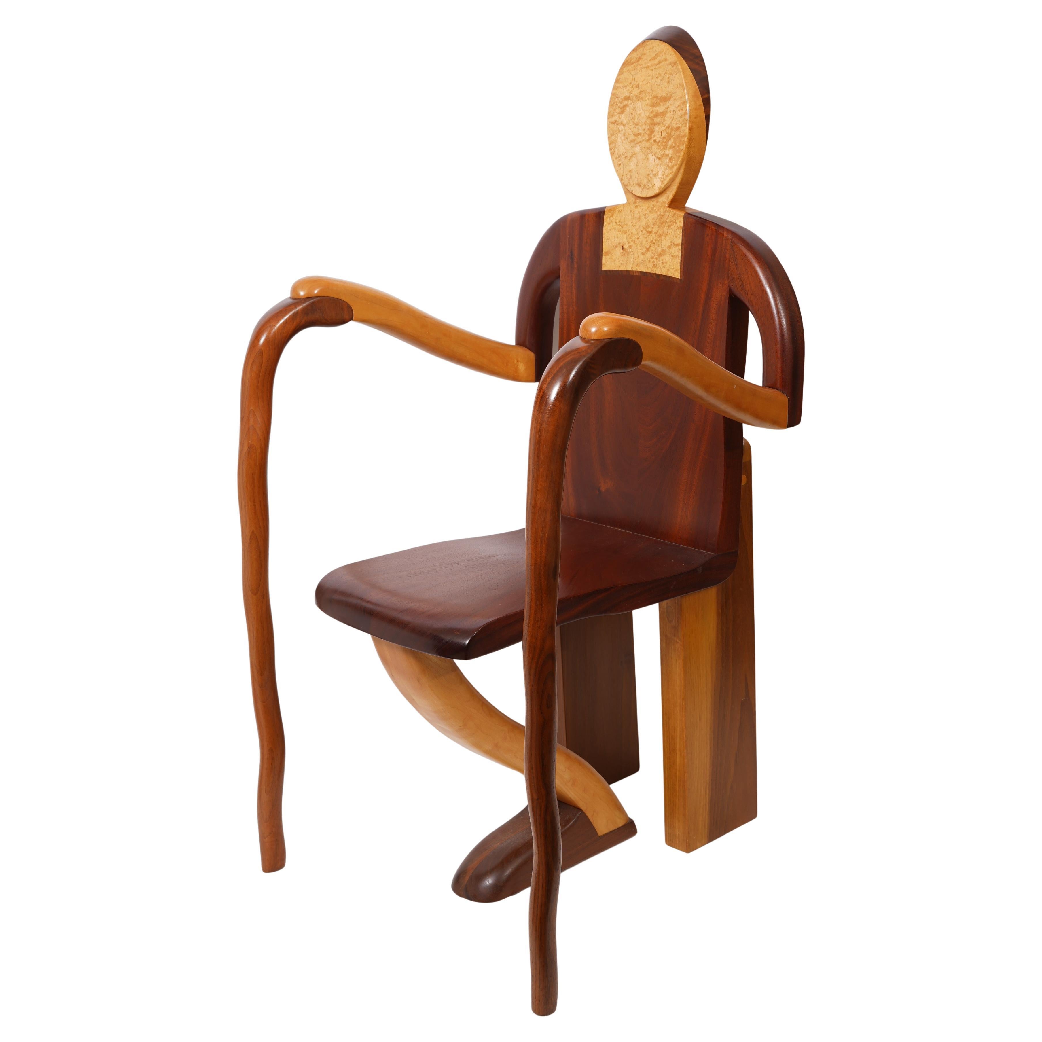 Chaise sculpturale d'Alan Siegel 1981 en vente