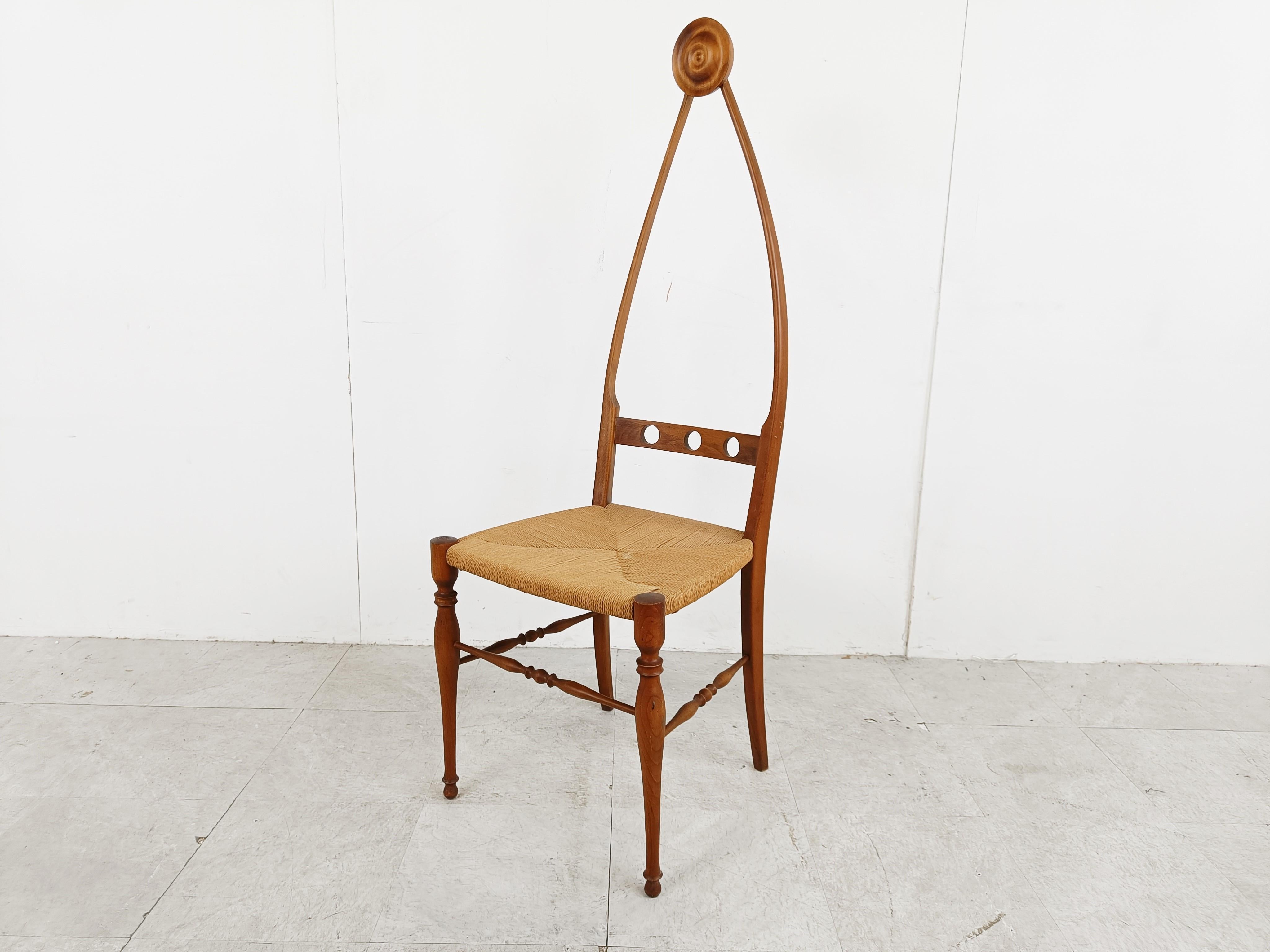 Italian Sculptural chair by Pozzi & Varga, 1950s 