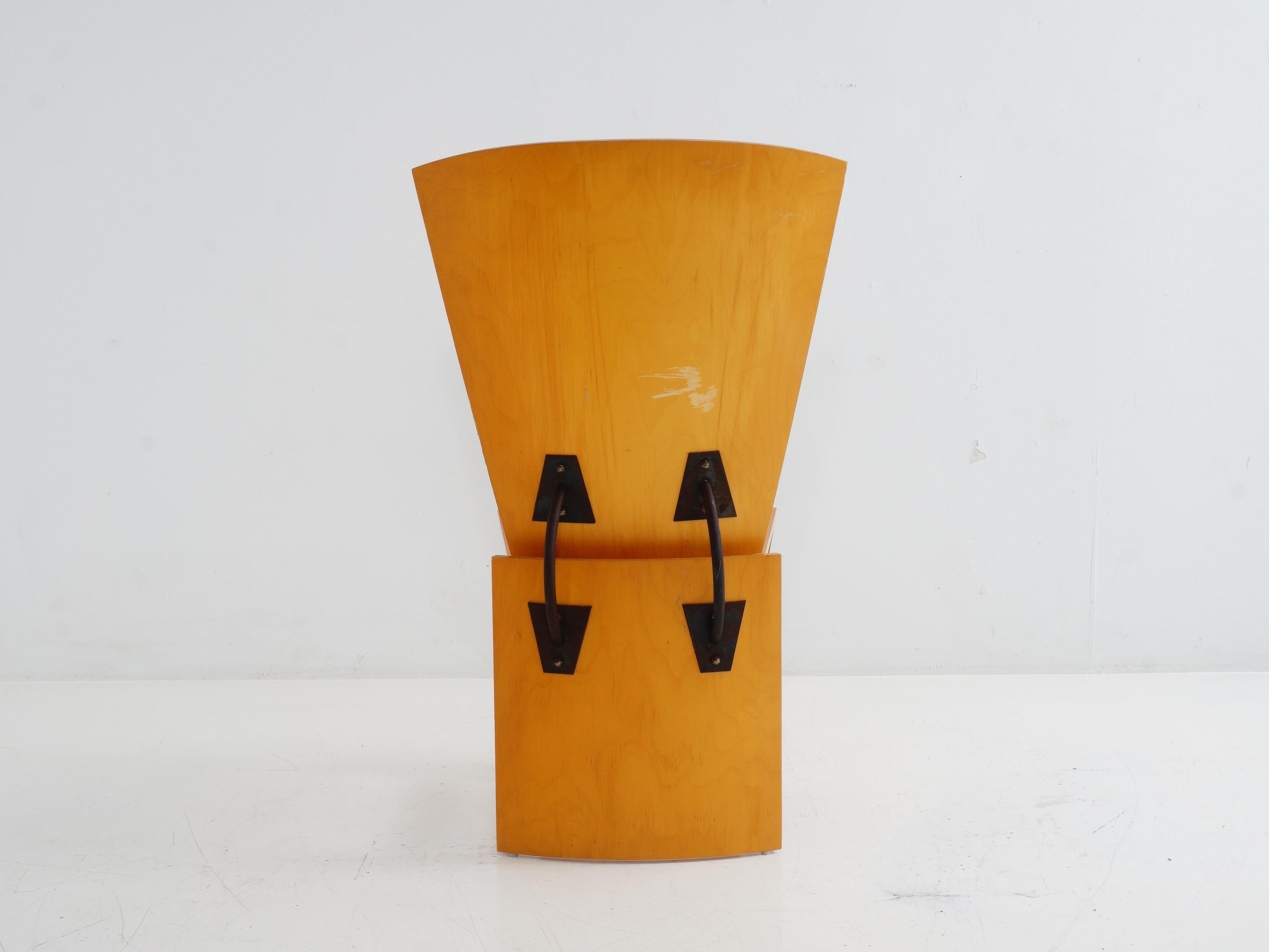 Post-Modern Sculptural Chair by Todd Wolfe, 1991 For Sale