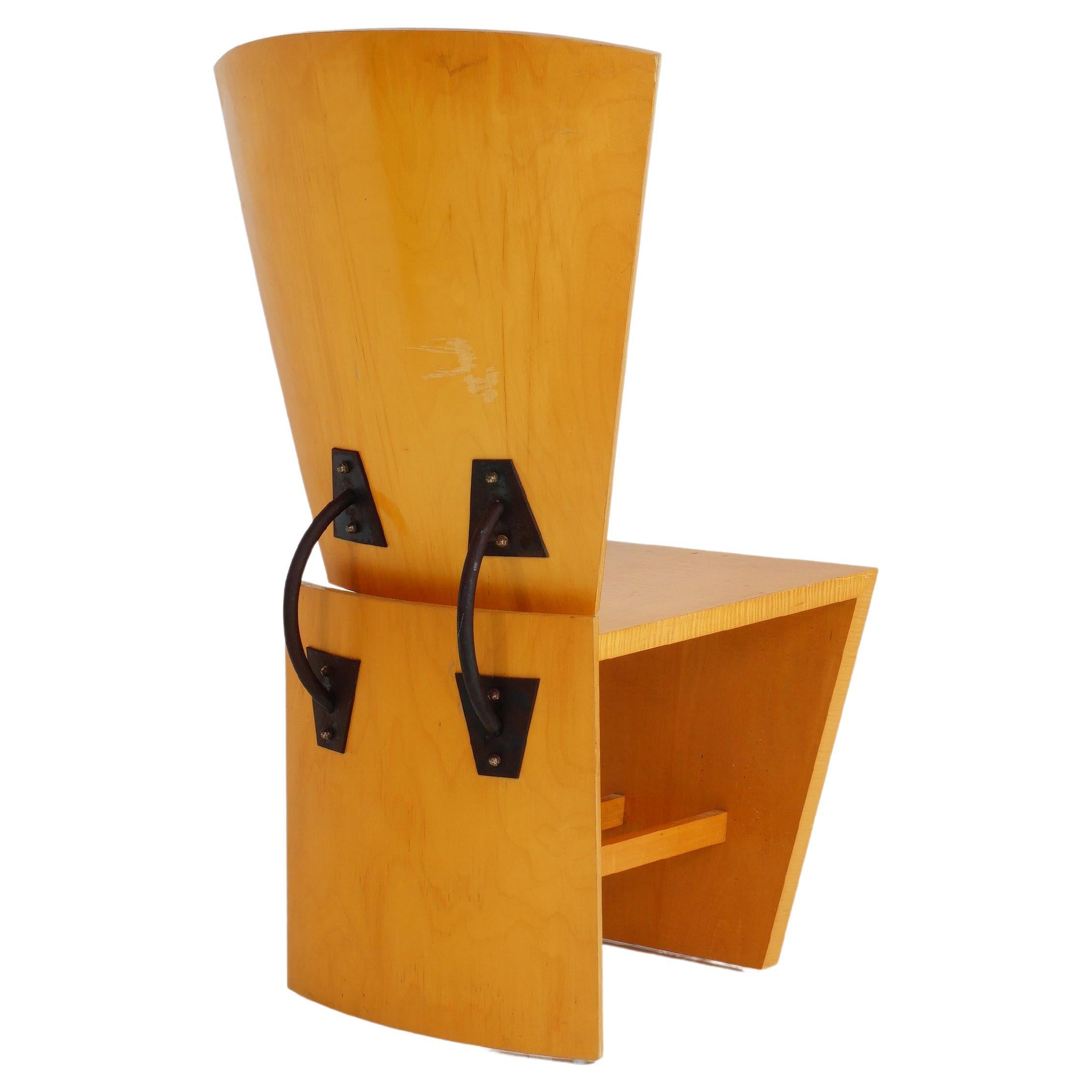 Sculptural Chair by Todd Wolfe, 1991 For Sale