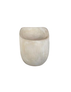 Skulpturaler Stuhl aus massivem Mangoholz, modern und organisch geschnitzt