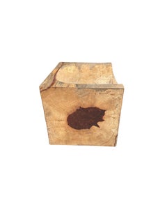 Sedia scultorea intagliata in legno massiccio di mango Moderna Organica
