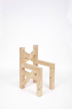 Contemporary AI-Generated Chair Homage to Enzo Mari Sedia 1 by DOTTOD 001