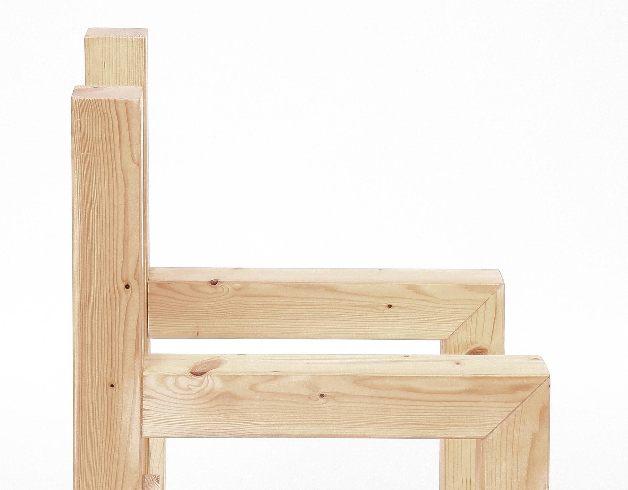 Chaise sculpturale DOTTOD 001 - Hommage généré par l'IA à la Sedia 1 d'Enzo Mari, 1974 en vente 3