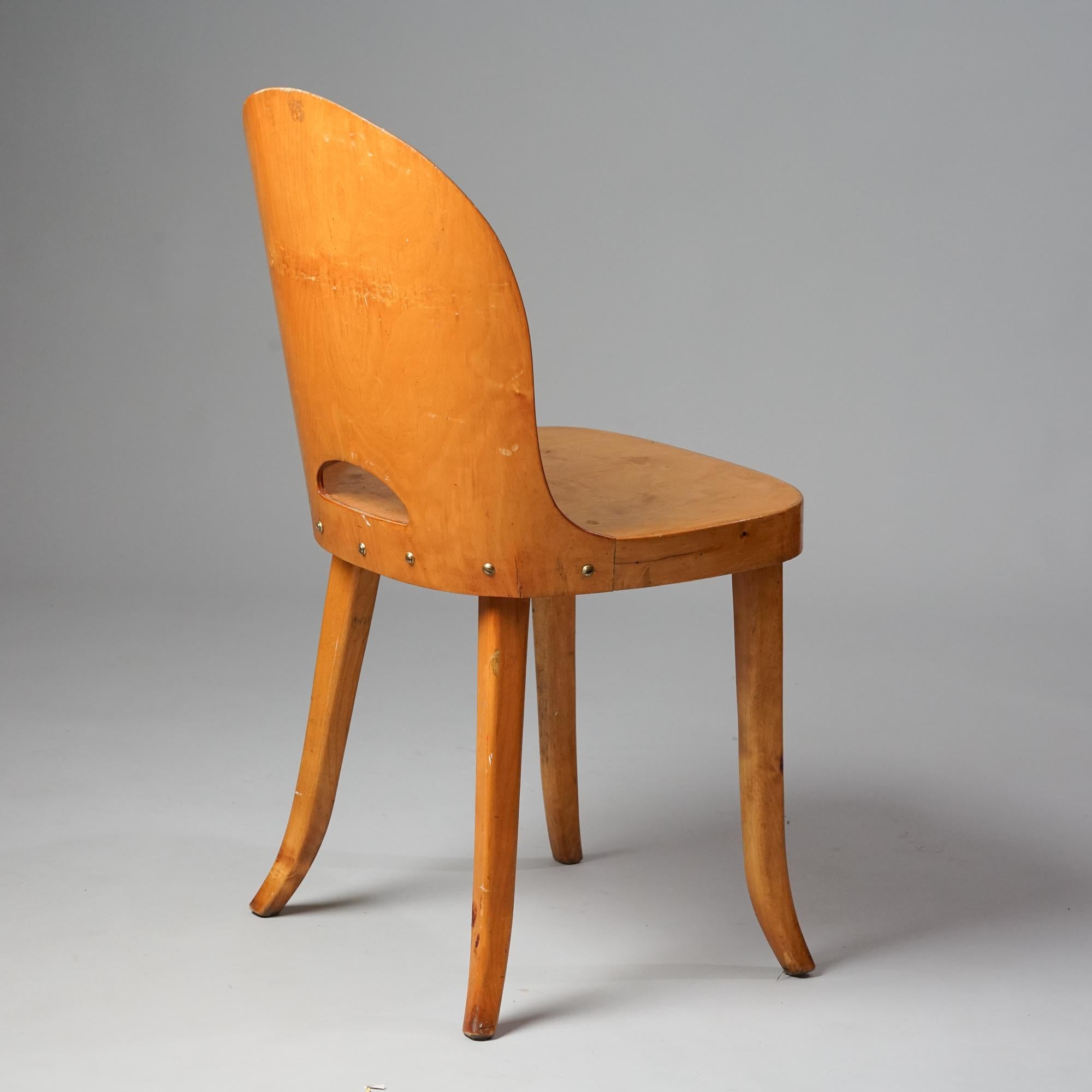 Finnish Sculptural Chair, Finland, 1940s For Sale