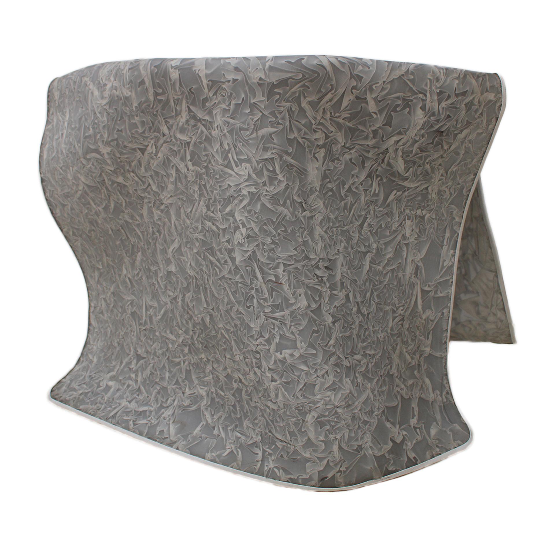 Late 20th Century Sculptural Organic Grey Chair Made of Fiberglass, Italy, 1980s For Sale