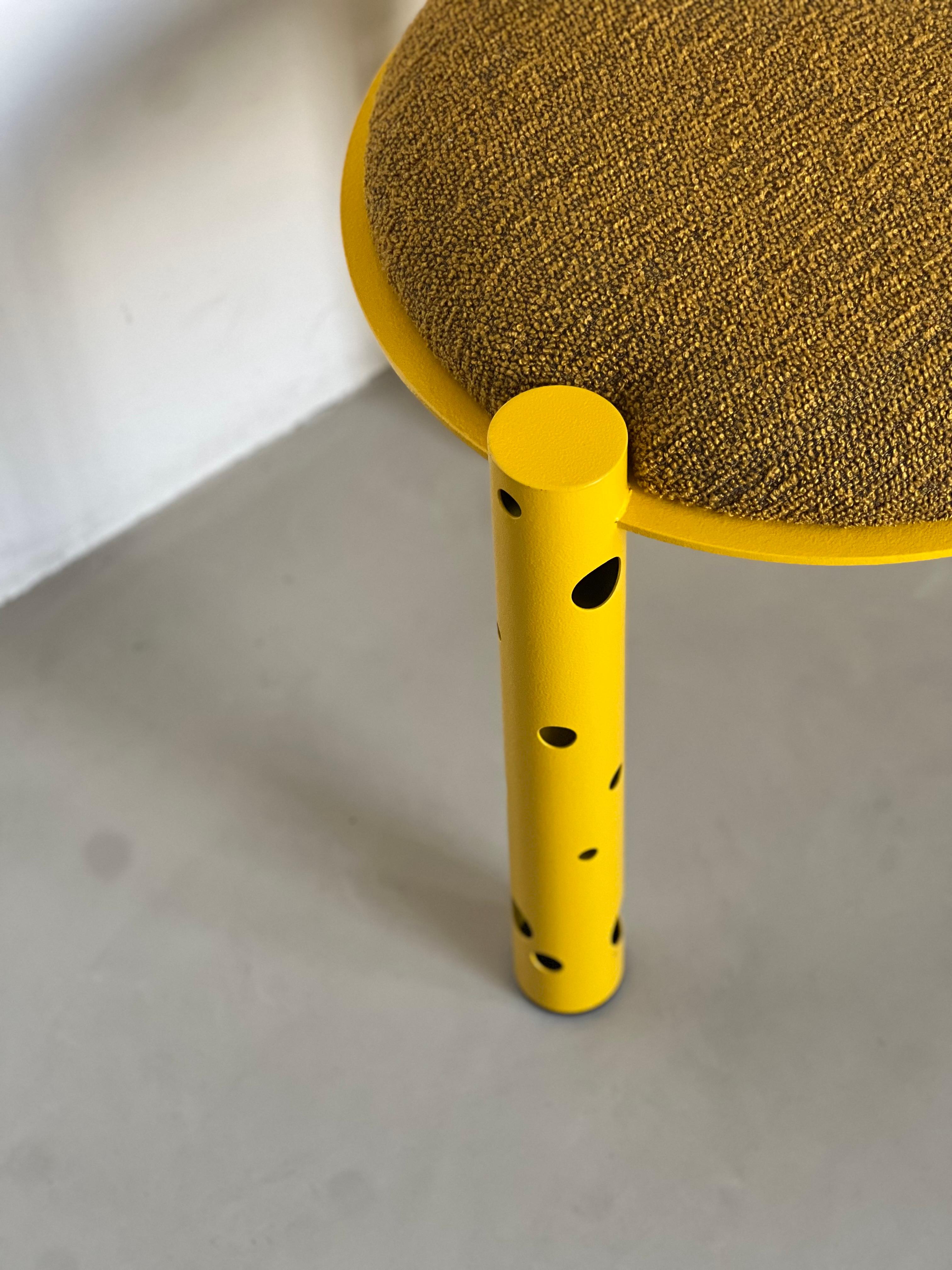 Sculptural Chair ''Silos'' by Spinzi in bright yellow For Sale 7