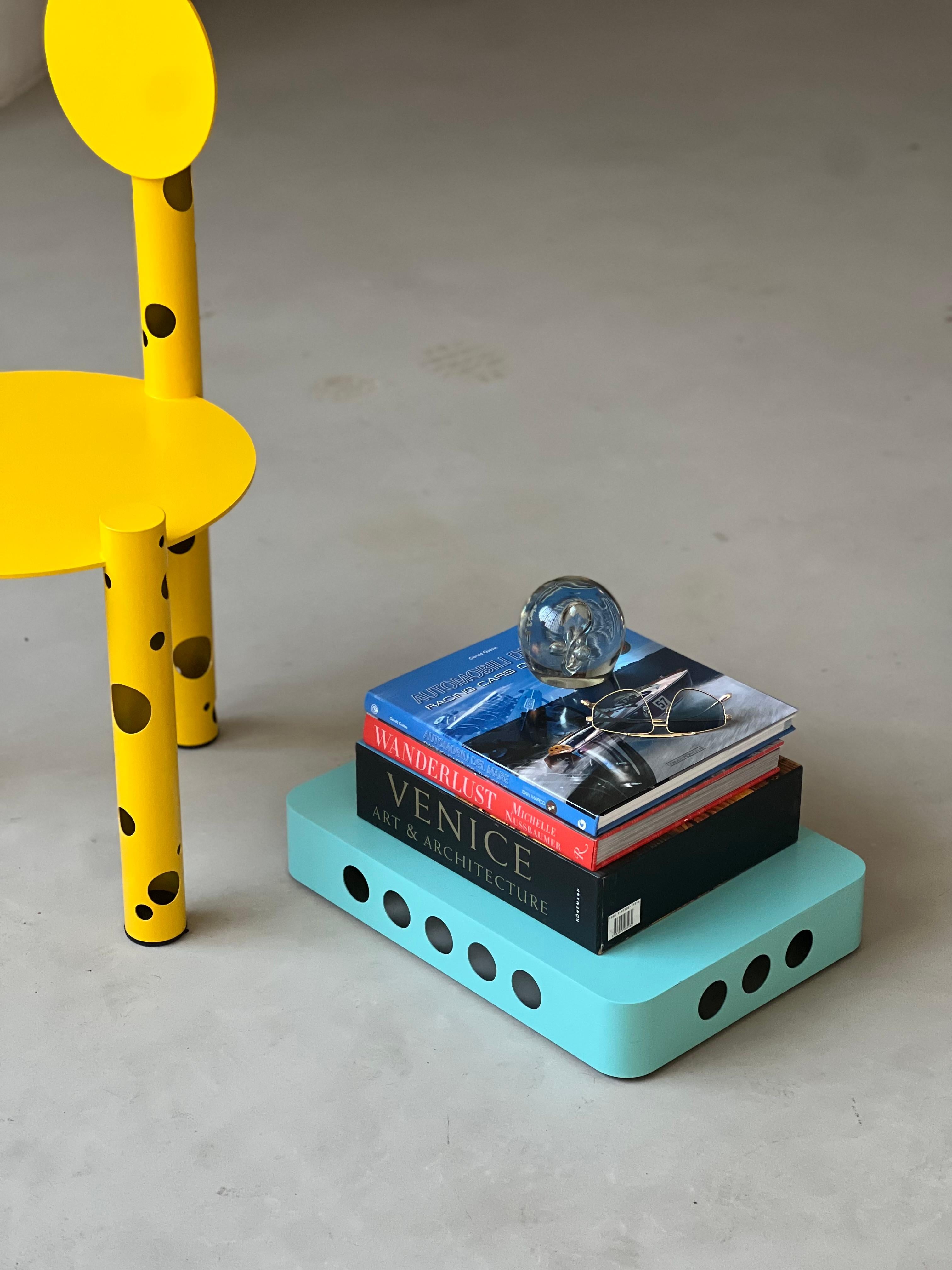 Sculptural Chair ''Silos'' by Spinzi in bright yellow For Sale 11