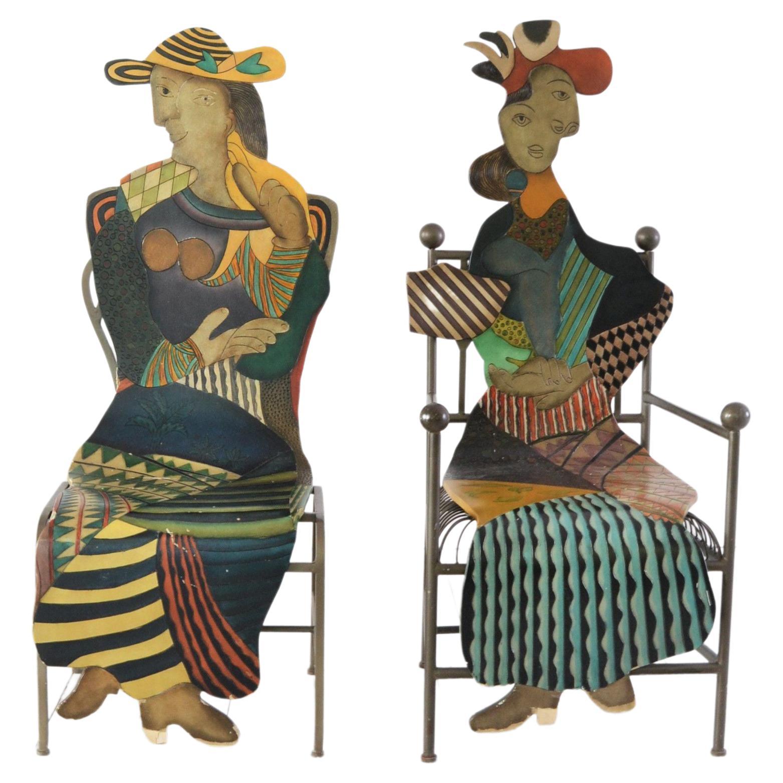 Sculptural Chairs After Pable Picasso For Sale