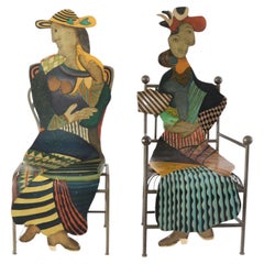 Retro Sculptural Chairs After Pable Picasso