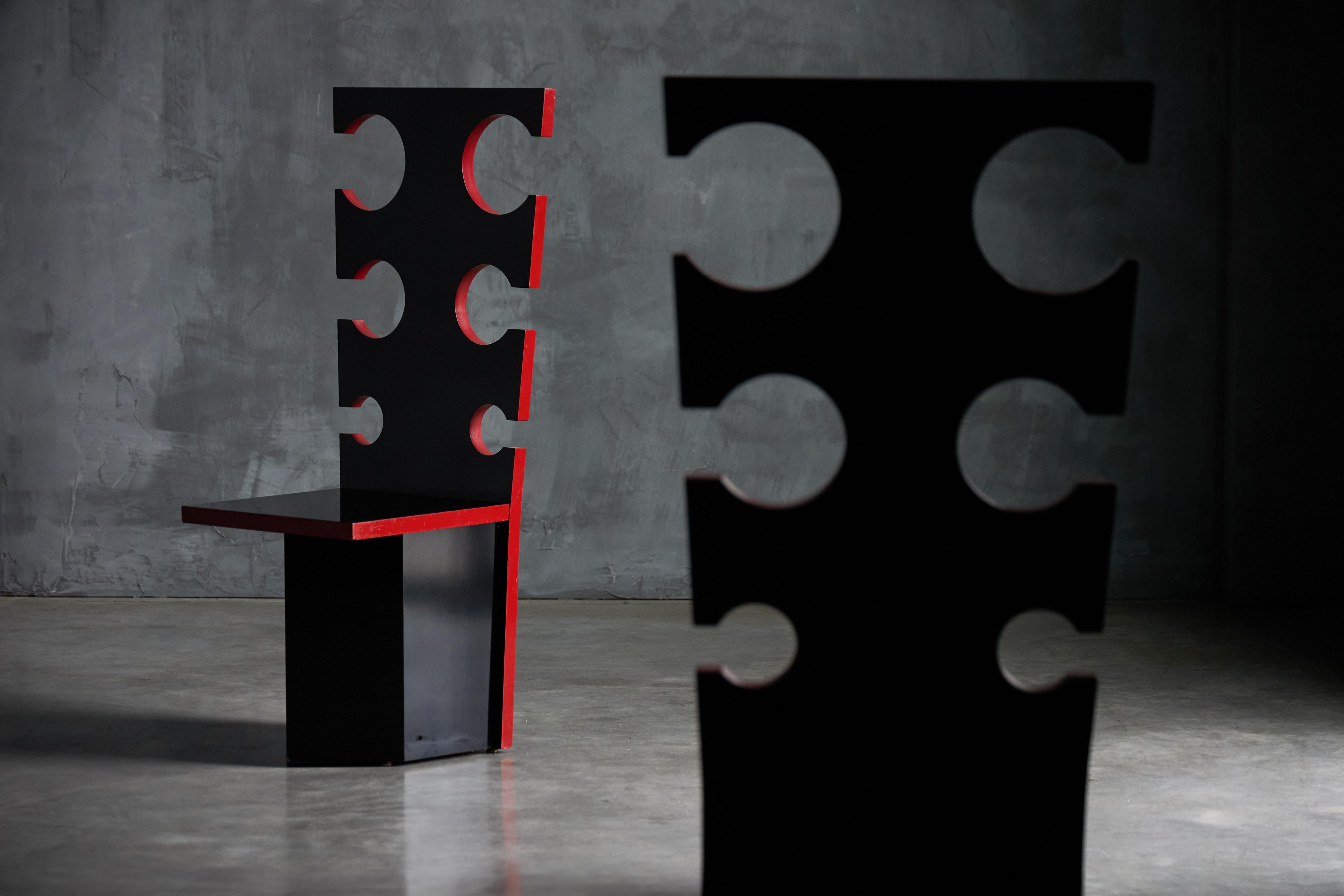 Post-Modern Sculptural Chairs by Max Papiri for Mario Sabot, Italy, 1970s For Sale