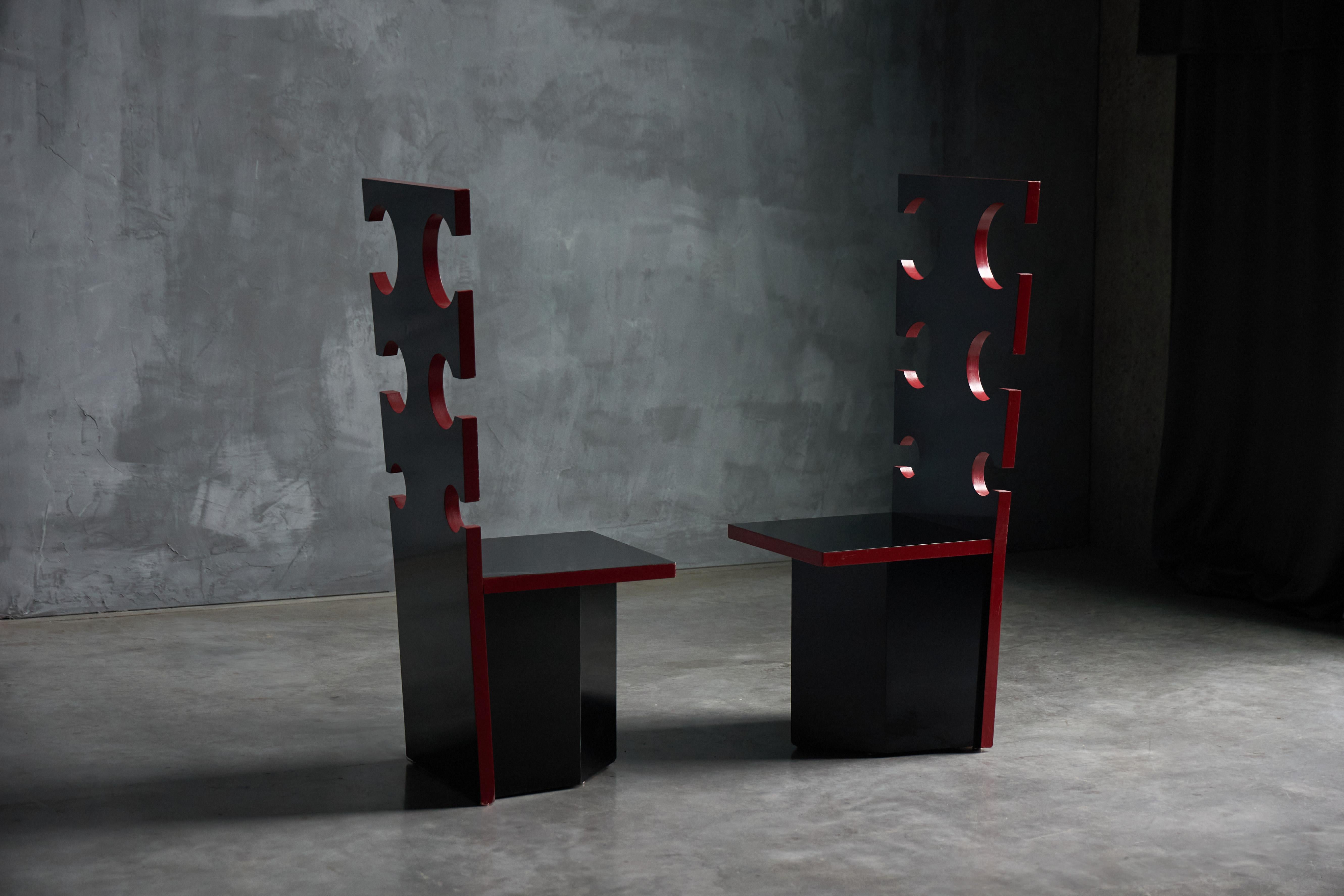 Late 20th Century Sculptural Chairs by Max Papiri for Mario Sabot, Italy, 1970s For Sale