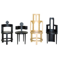 Wood Armchairs