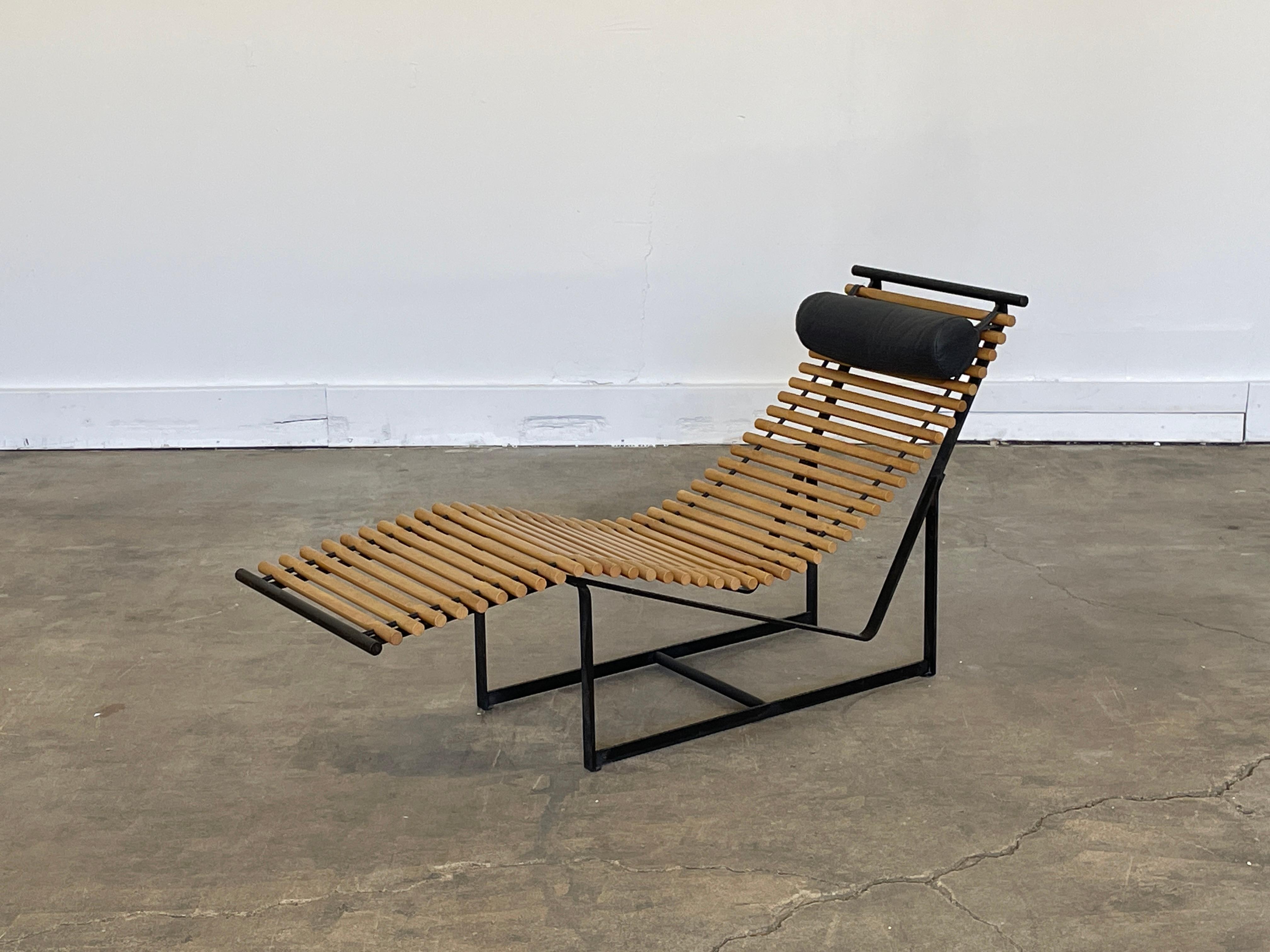 German Sculptural Chaise Lounge Chair by Peter Strassl, 1978 For Sale