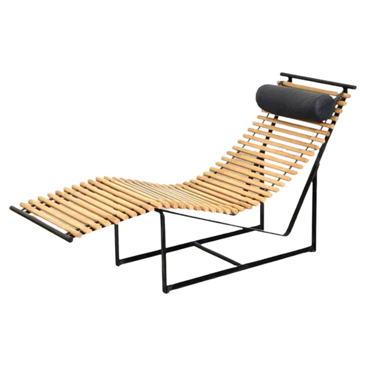 Sculptural Chaise Lounge Chair by Peter Strassl, 1978 For Sale