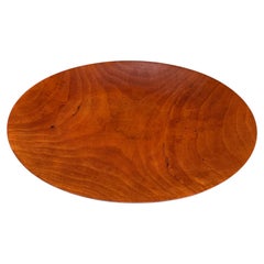 Sculptural Cherry Wood Bowl by Rude Osolnik, Mid-Century Modern, USA