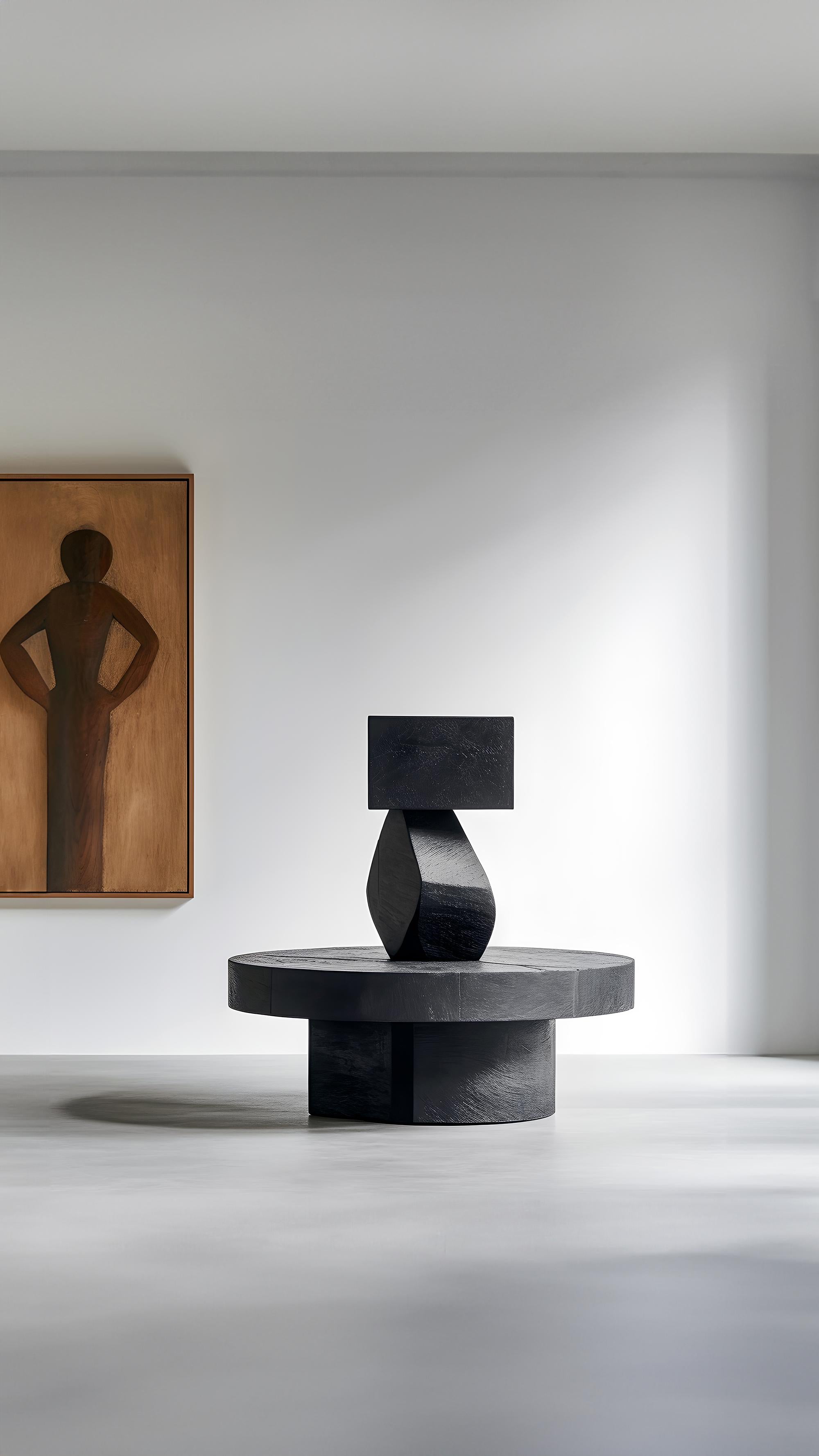 Sculptural Chic Unseen Force #16 Solid Wood Table by Joel Escalona, Art Decor In New Condition For Sale In Ciudad de México, CDMX