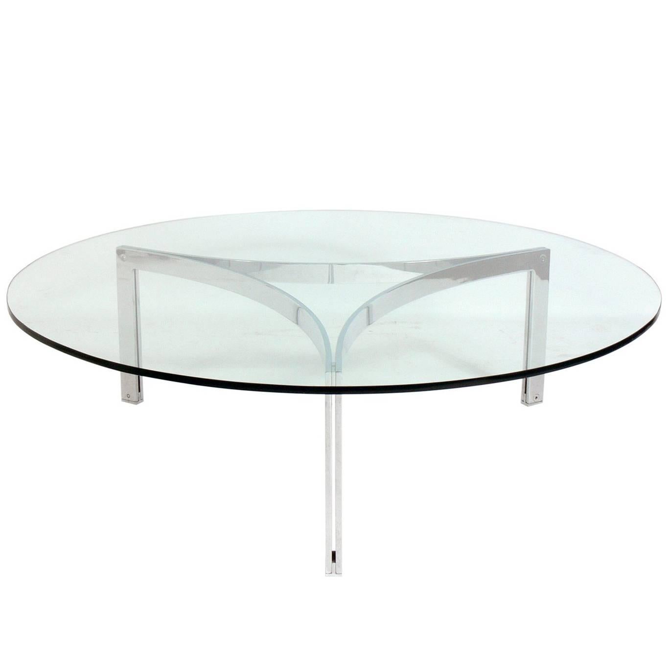Sculptural Chrome Coffee Table Attributed to Fabricius and Kastholm
