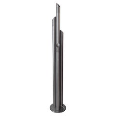 Sculptural Chromed Floor Lamp by Goffredo Reggiani, Italian Collectible Design