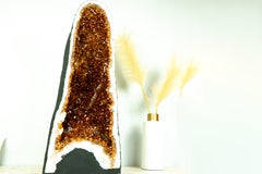 Sculptural Citrine Geode Cathedral with High-Grade Madeira Citrine, Super-Extra
