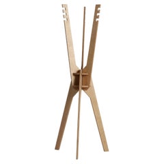 Sculptural coat rack floor stand 'Arch'