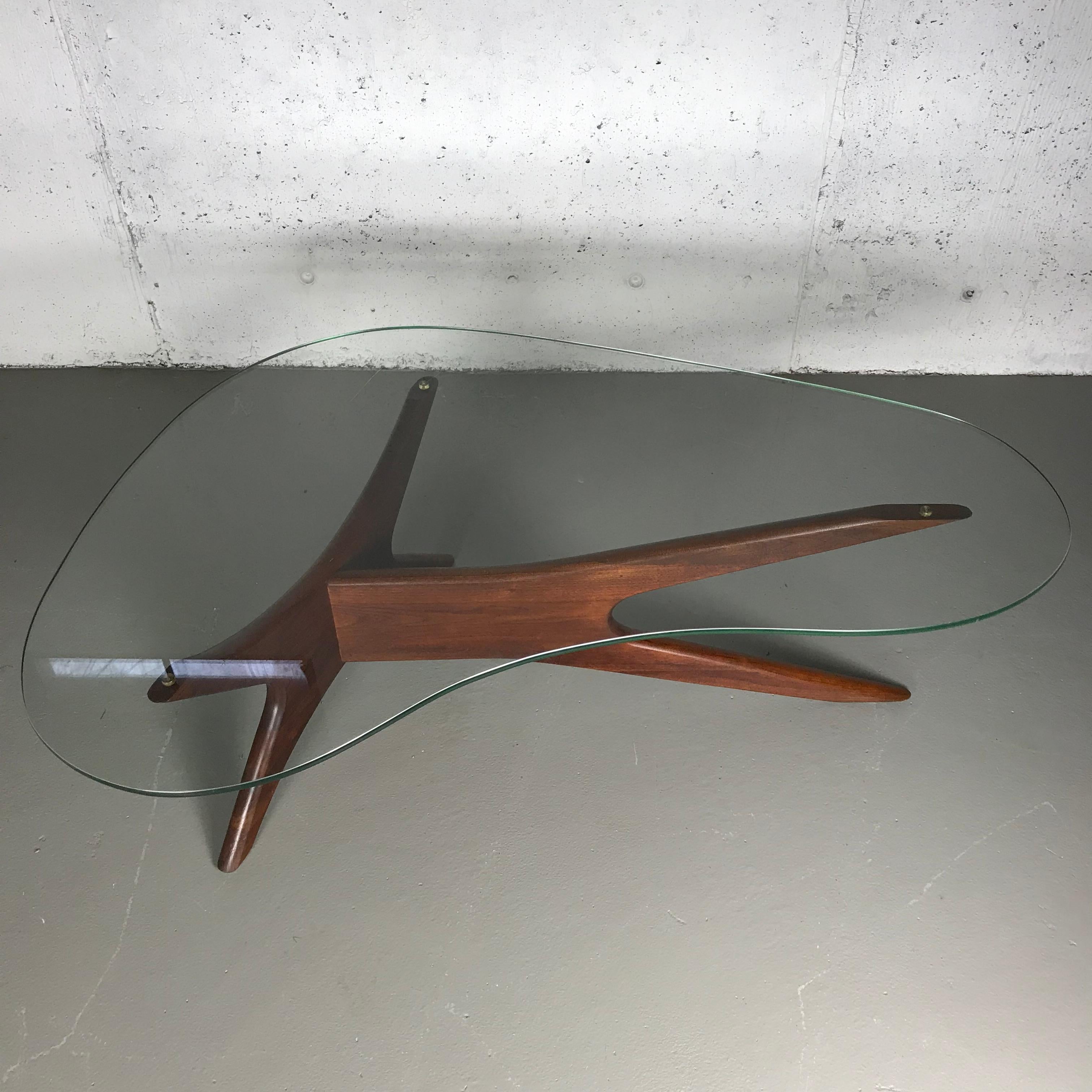 Sculptural Cocktail Table by Adrian Pearsall for Craft Associates In Fair Condition In St.Petersburg, FL