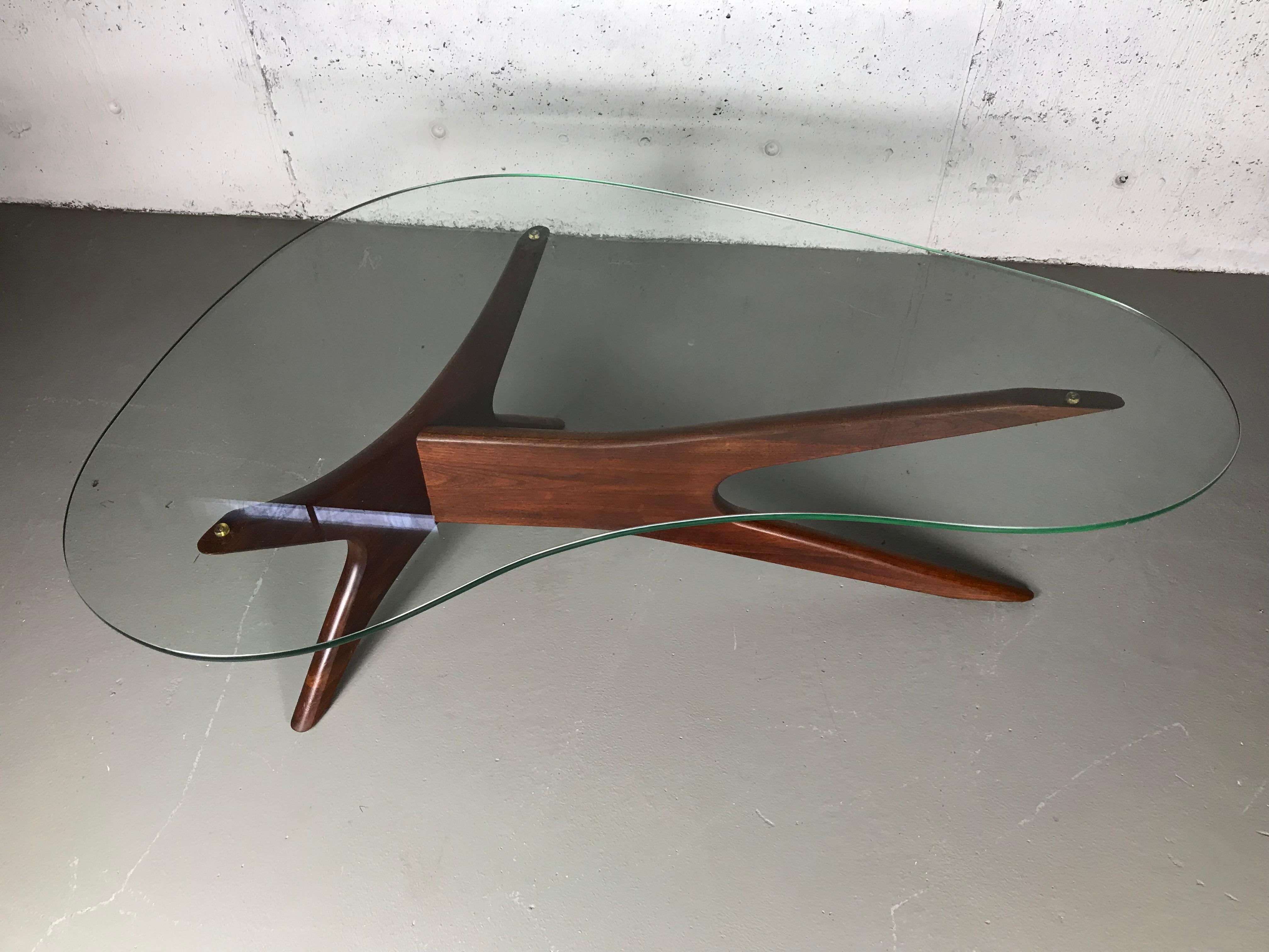 Glass Sculptural Cocktail Table by Adrian Pearsall for Craft Associates