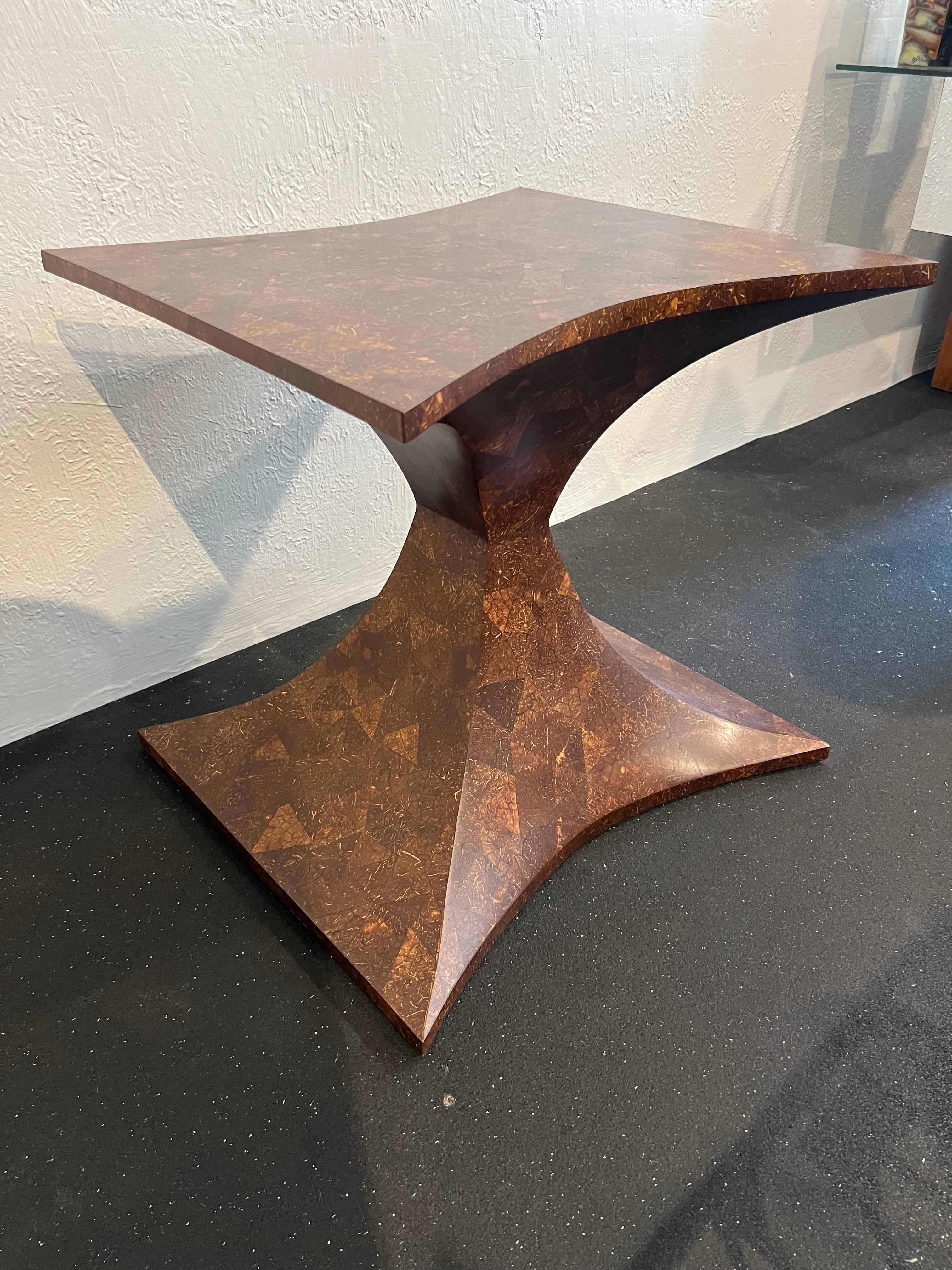 Sculptural Coconut Shell Side Table In Good Condition In West Palm Beach, FL