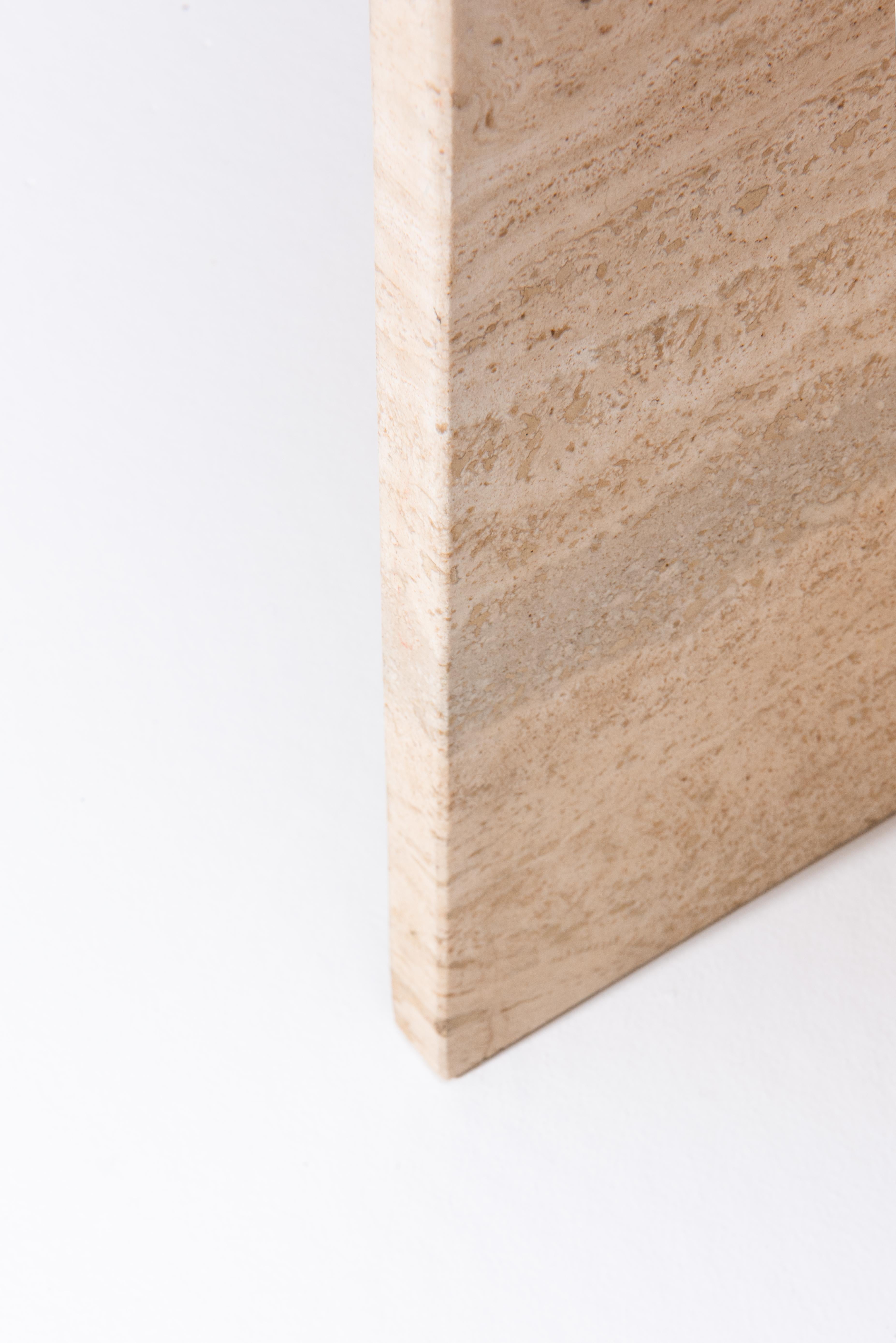 Travertine Sculptural Coffee Table - 70s