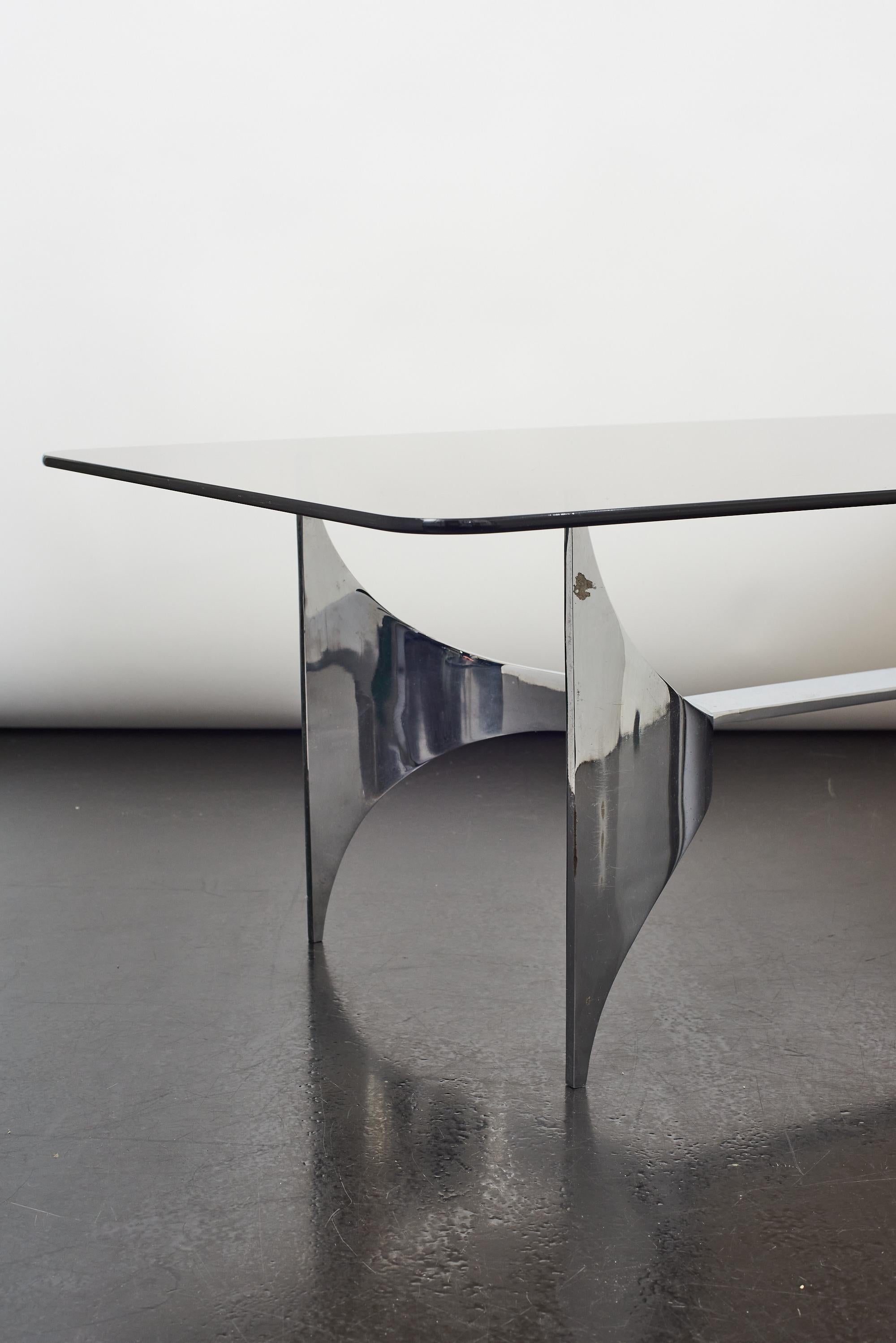 Sculptural Coffee Table Attributed to Knut Hesterberg for Ronald Schmitt In Good Condition For Sale In Athens, Attiki