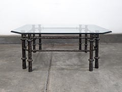 Sculptural Coffee Table, Bronze Finish in the Manner of Diego Giacometti, c1970s