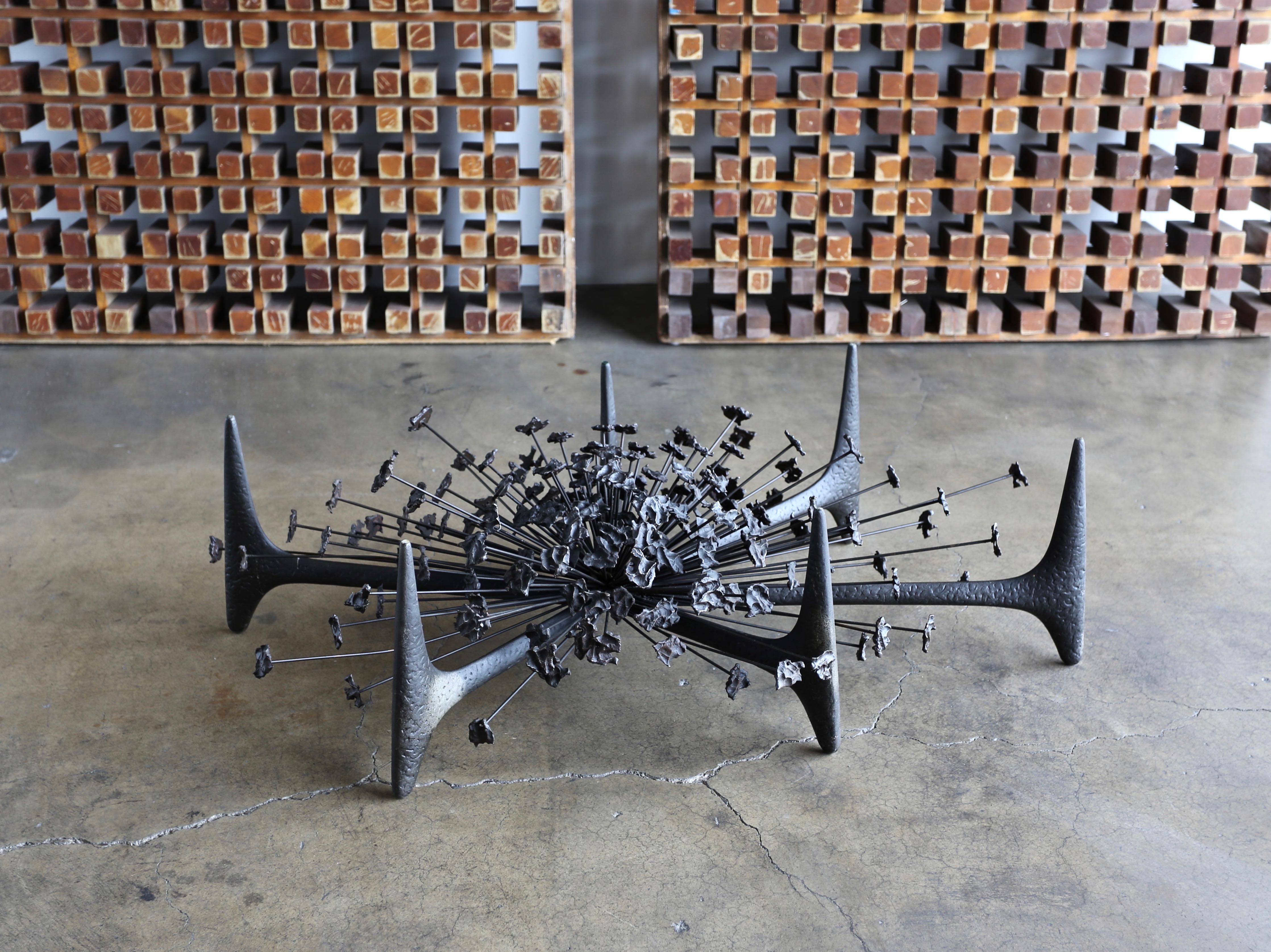 Metal Sculptural Coffee Table by Daniel Gluck