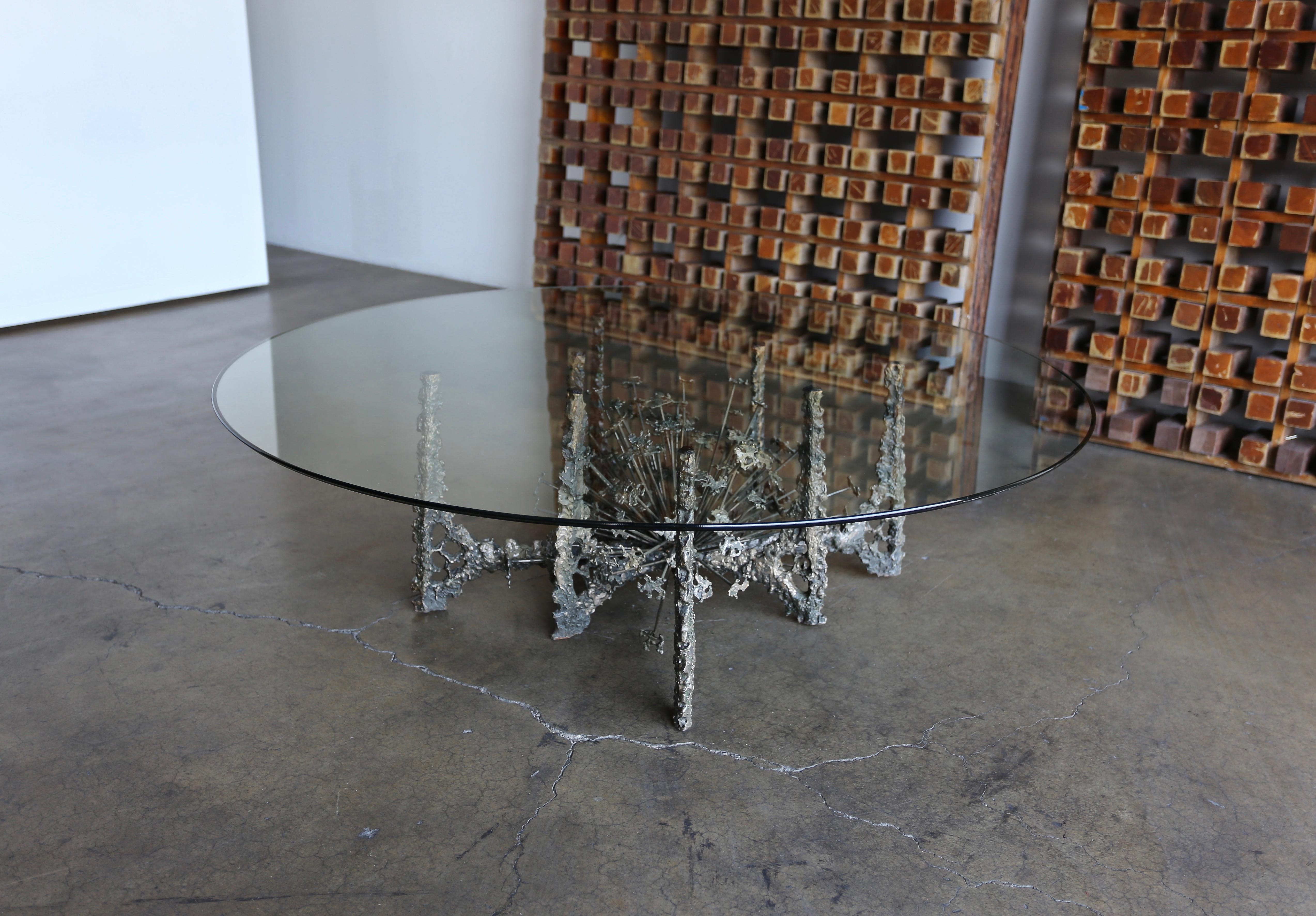 Glass Sculptural Coffee Table by Daniel Gluck