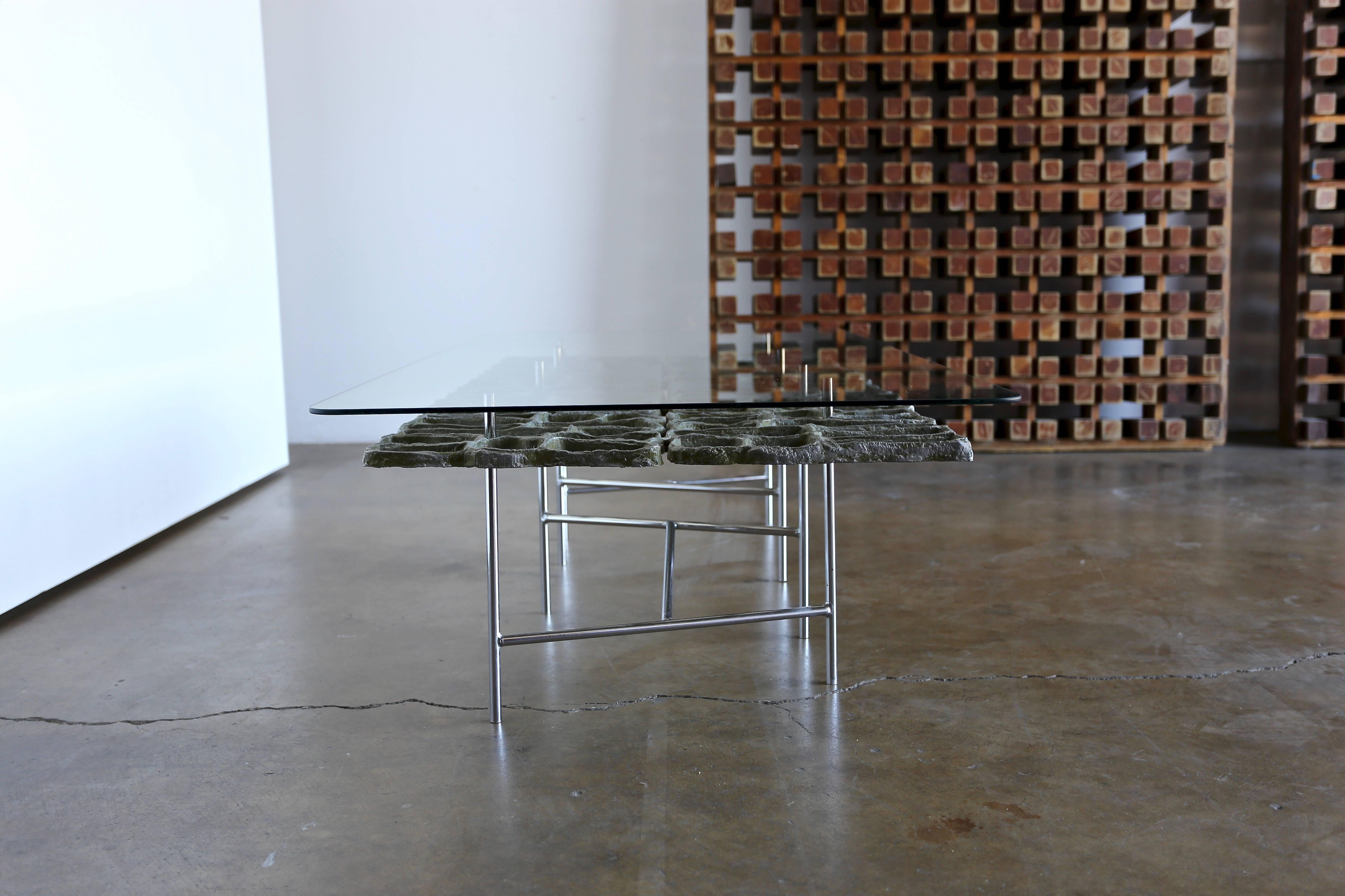 Mid-Century Modern Sculptural Coffee Table by Donald Drumm 