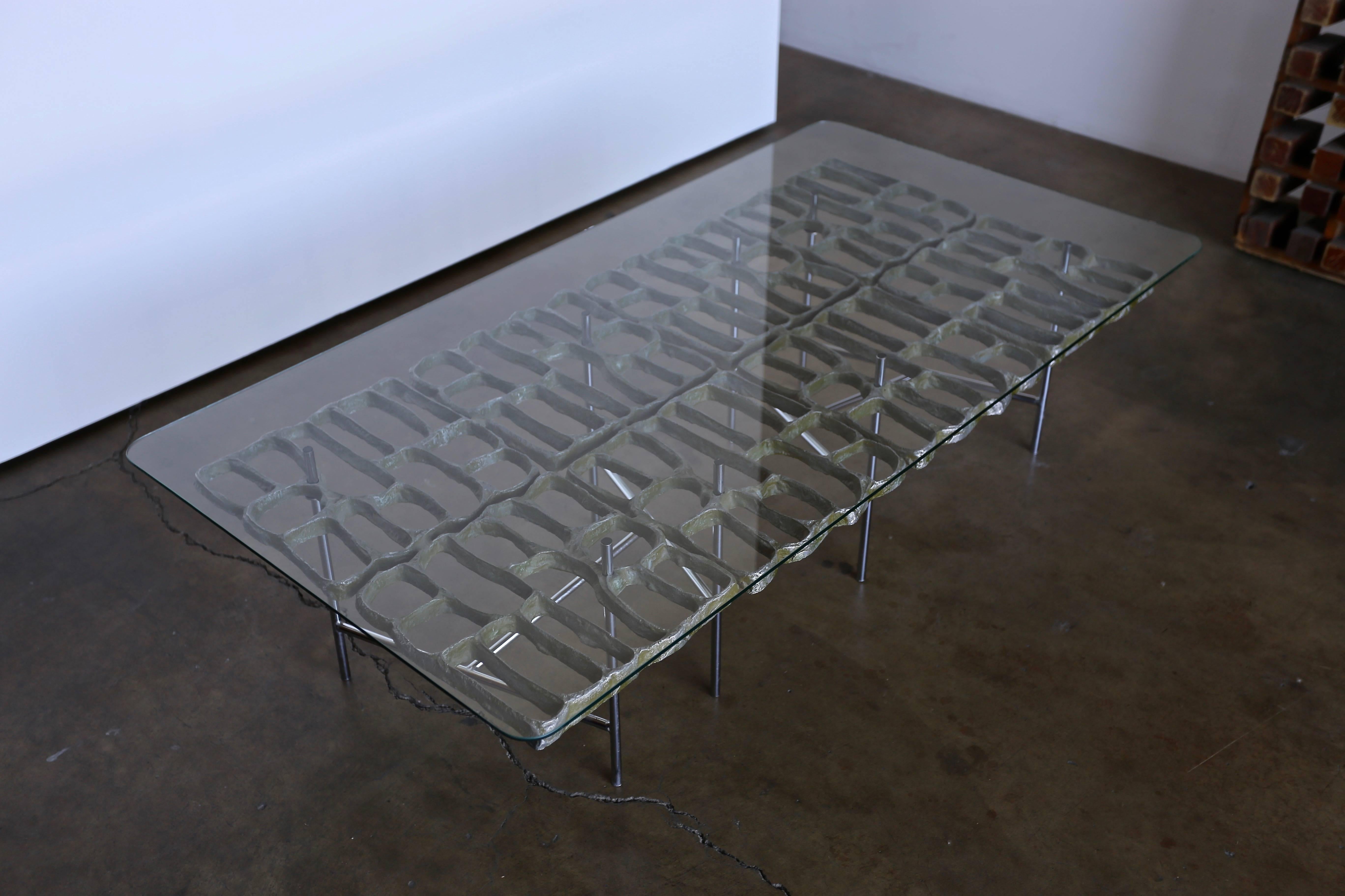 Sculptural Coffee Table by Donald Drumm  In Good Condition In Costa Mesa, CA