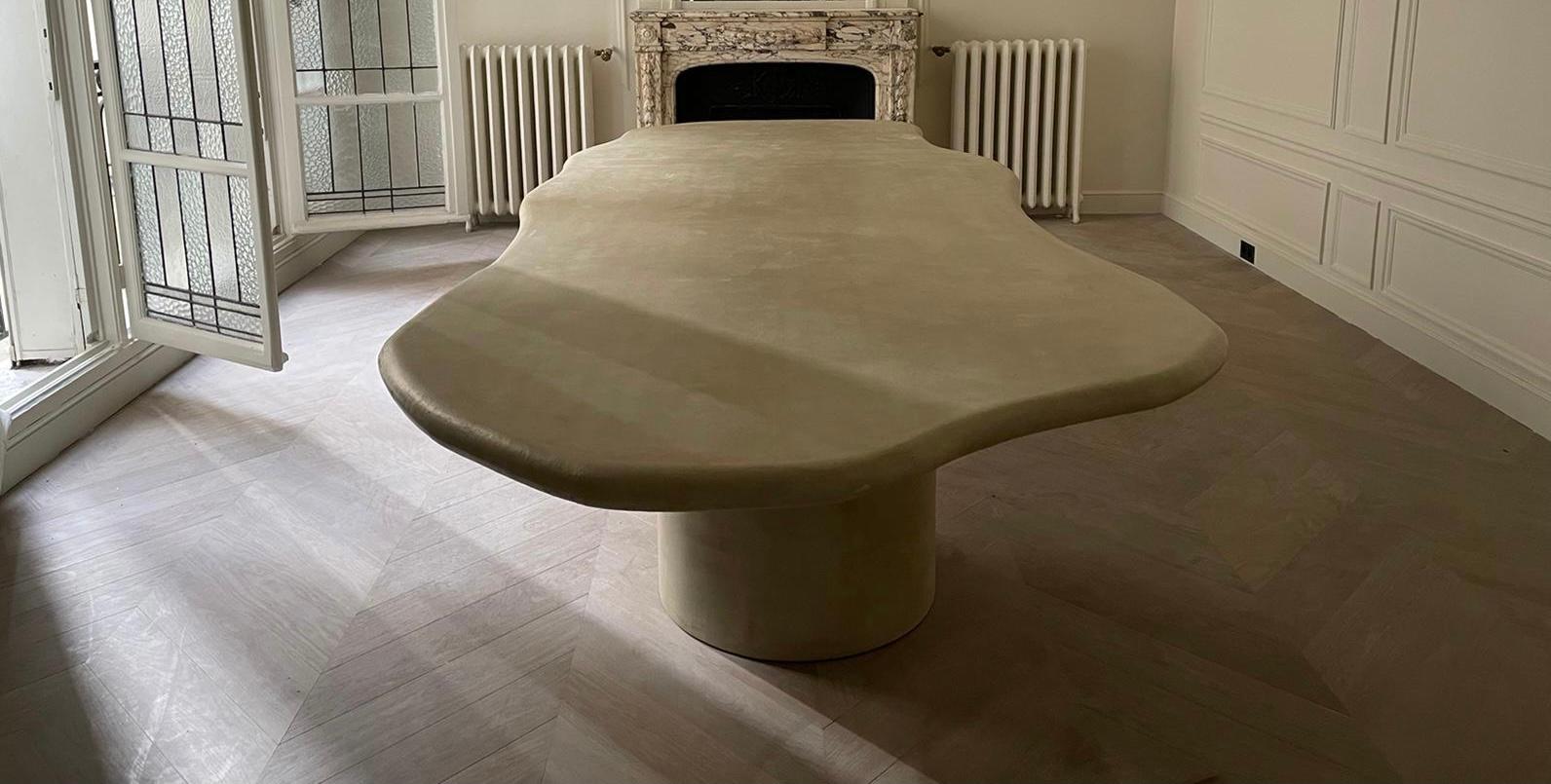 Plaster Sculptural Coffee Table by Urban Creative