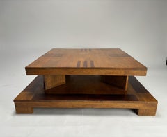 Sculptural Coffee Table Déco in wood, Italy