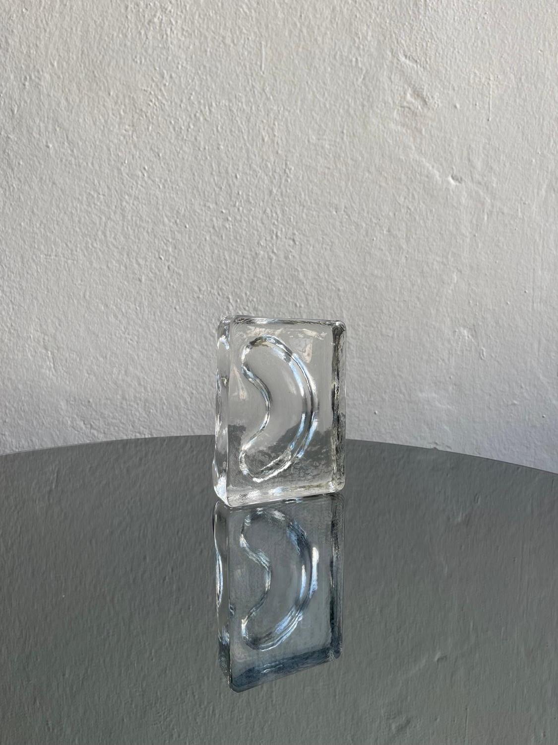Milieu du XXe siècle Table basse sculpturale, verre de Murano en vente