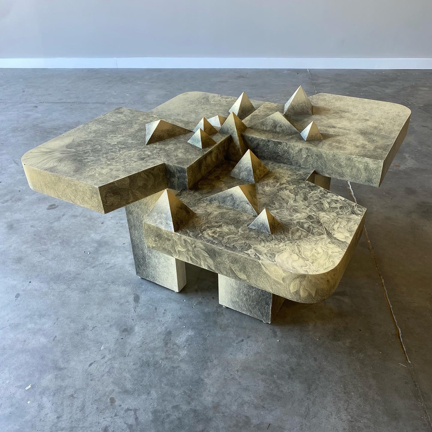 Late 20th Century Sculptural Coffee Table, Edward Rokosz, 1992 For Sale