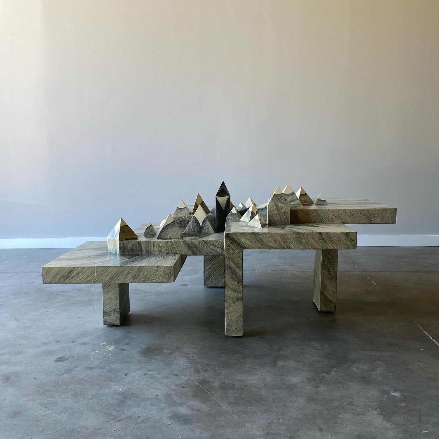 Late 20th Century Sculptural Coffee Table, Edward Rokosz, 1993 For Sale