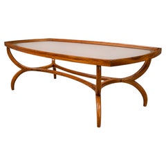 Sculptural Coffee Table in Brazilian Caviúna wood by Giuseppe Scapinelli, Brazil