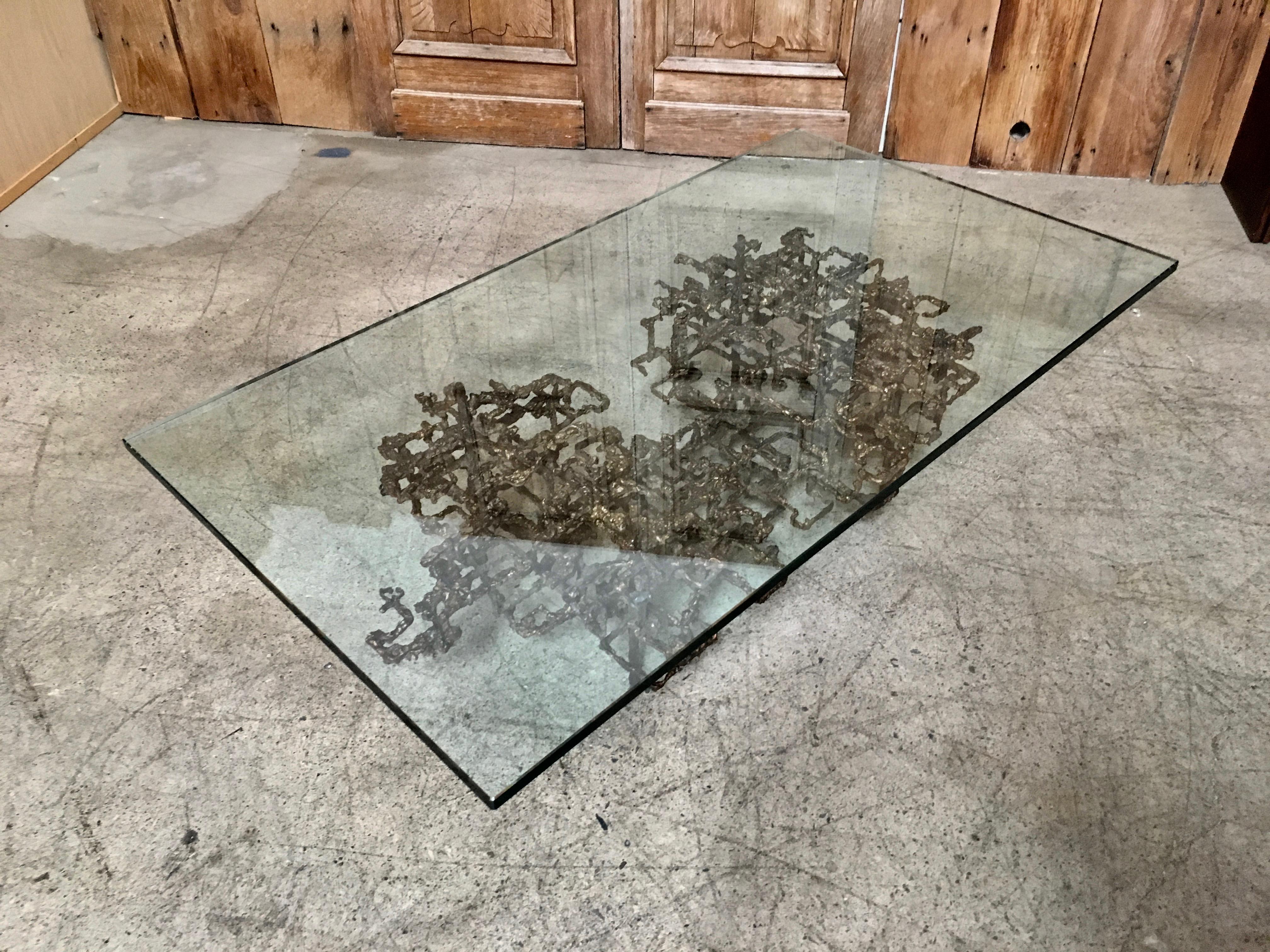  Sculptural Coffee Table in the Style of Daniel Gluck In Good Condition In Denton, TX