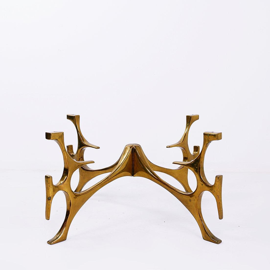 20ième siècle Sculptural Coffee Table in the style of Fred Brouard - Circa 1960s en vente