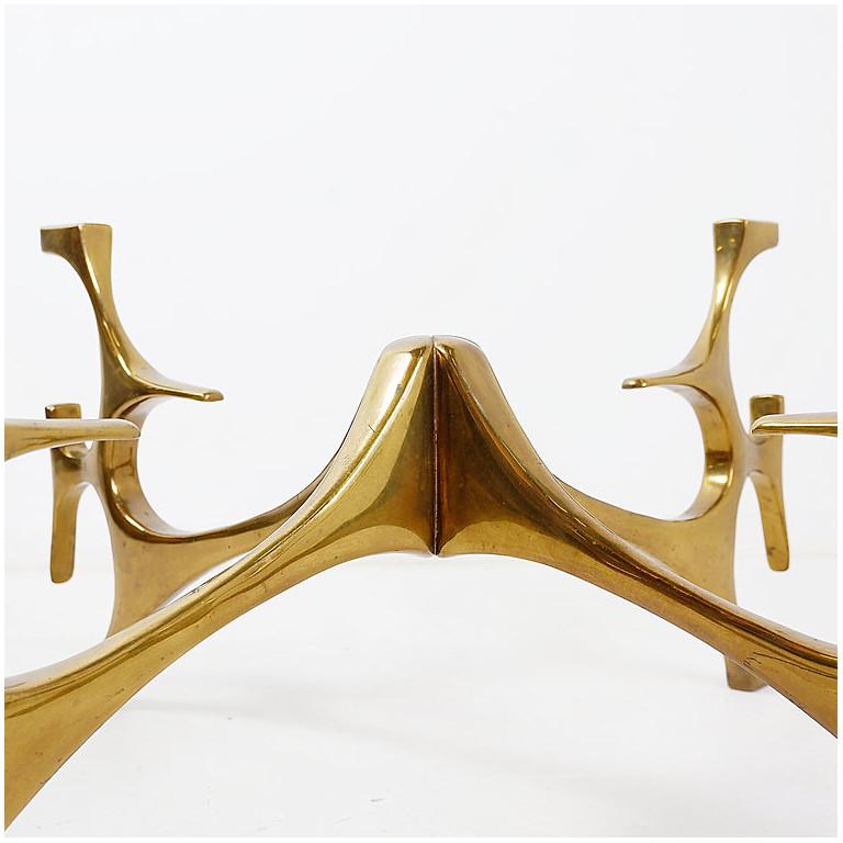 Sculptural Coffee Table in the style of Fred Brouard For Sale 3